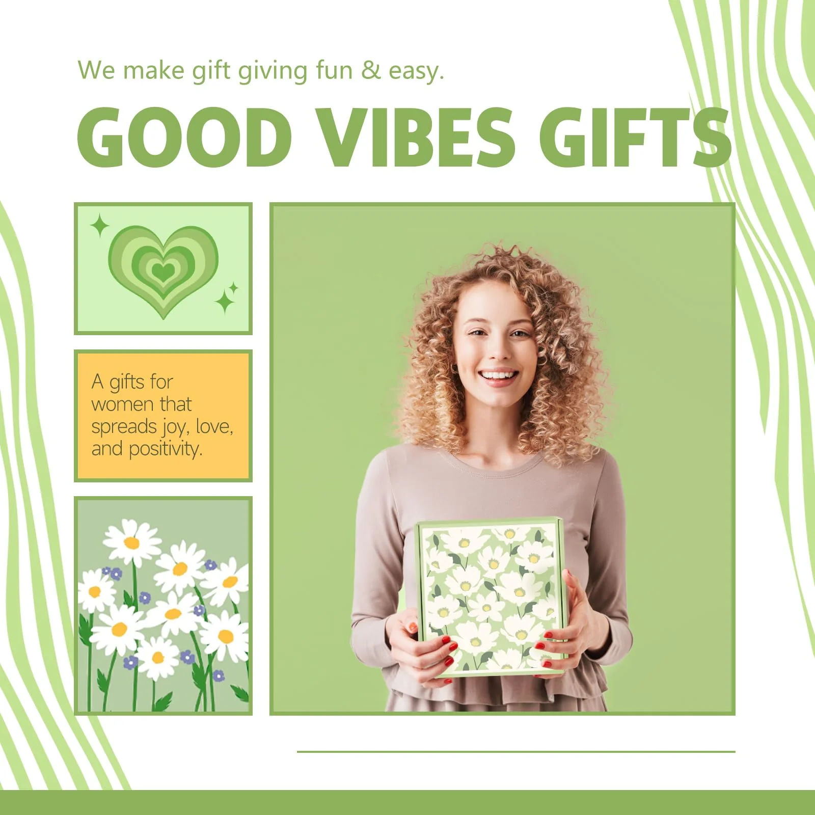 Gift Baskets for Women, 11pcs Unique Happy Birthday Gifts for Women, Best Inspirational Get Well Christmas Ideas Box w/ Daisy Cup Her Teen Girl Sister Friend Friendship Mom - BRIGHTEN UP HER DAY! - Image 9