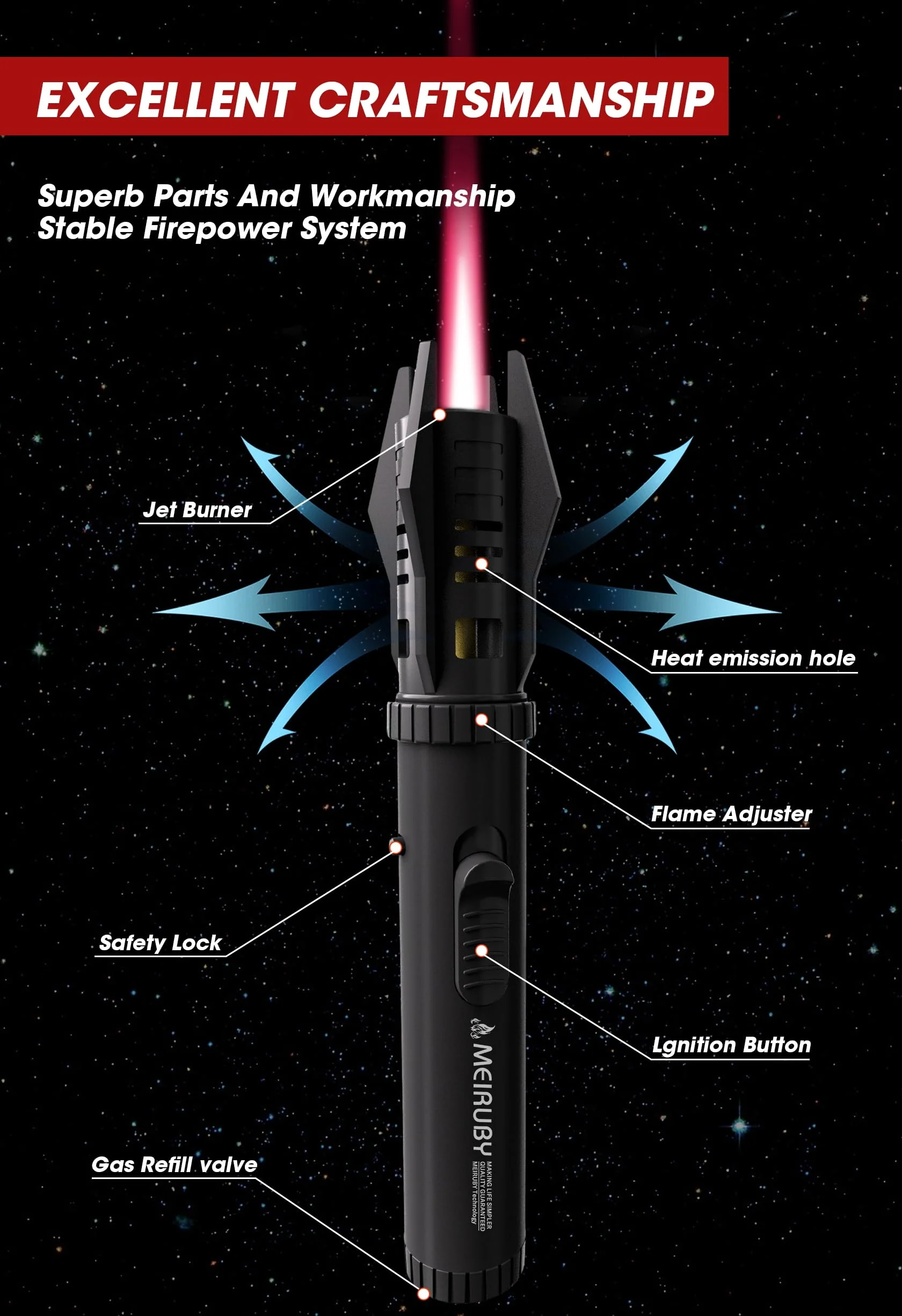 Gifts for Men Dad Adults, Lightsaber Torch Lighter Flame Butane Lighter Gifts for Dad Grandpa Step Papa, Christmas Birthday Gift Cool Gadgets for Men 2026 - Image 2