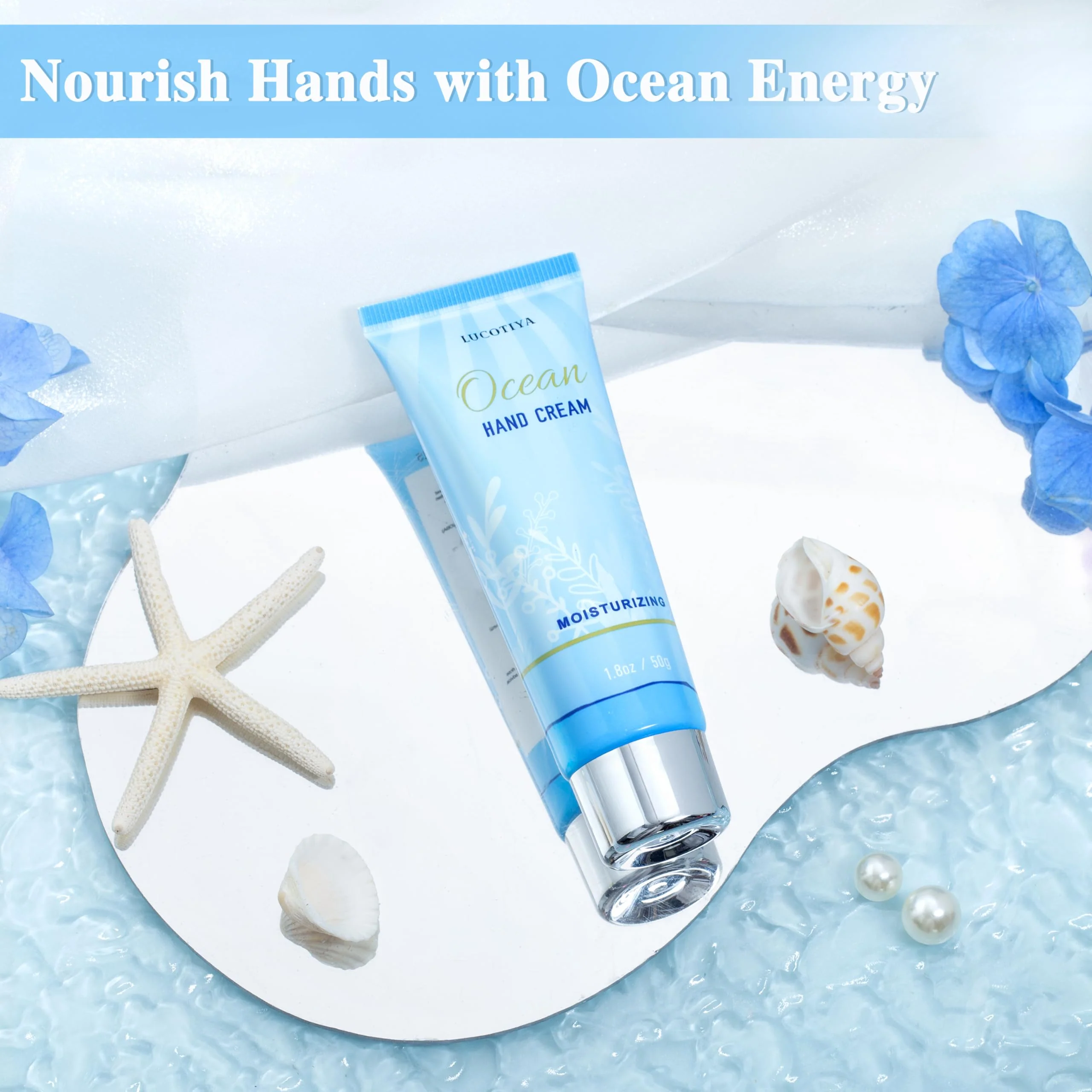 Gifts for Women, Ocean Scented Spa Gift for Women Birthday 7 Luxury Self Care Package, Gift Basket Care Package for Her Wife Mom Friends Female Bff - Image 4