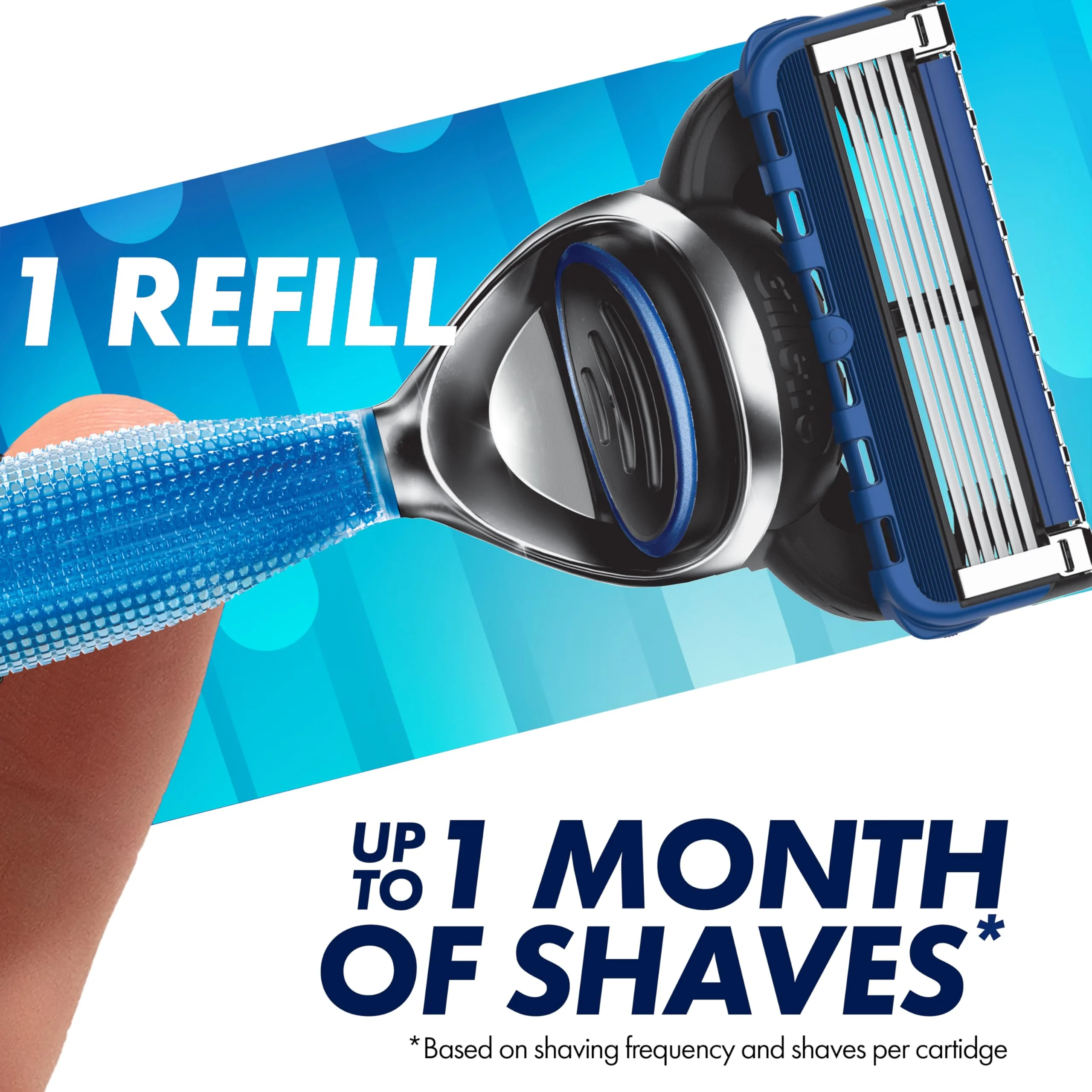 Gillette 5 Men's 5-Blade Razor Blade Refills, 12 Count - Image 4