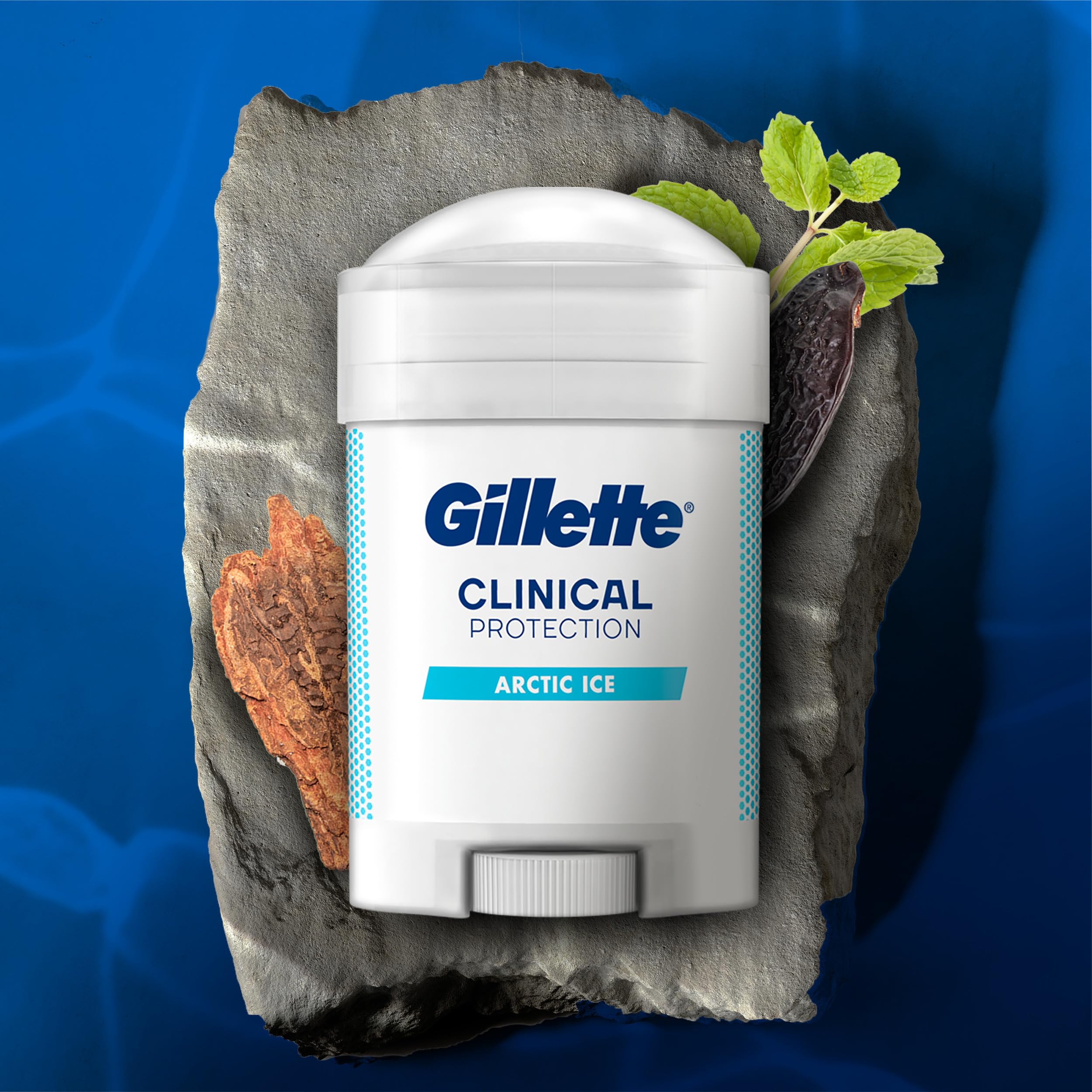Gillette Clinical Antiperspirant and Deodorant for Men, 72hr Sweat & Odor Protection, Long Lasting Freshness, Anti-White Mark Technology, Soft Solid, Arctic Ice Scent, 2.6 oz - Image 3