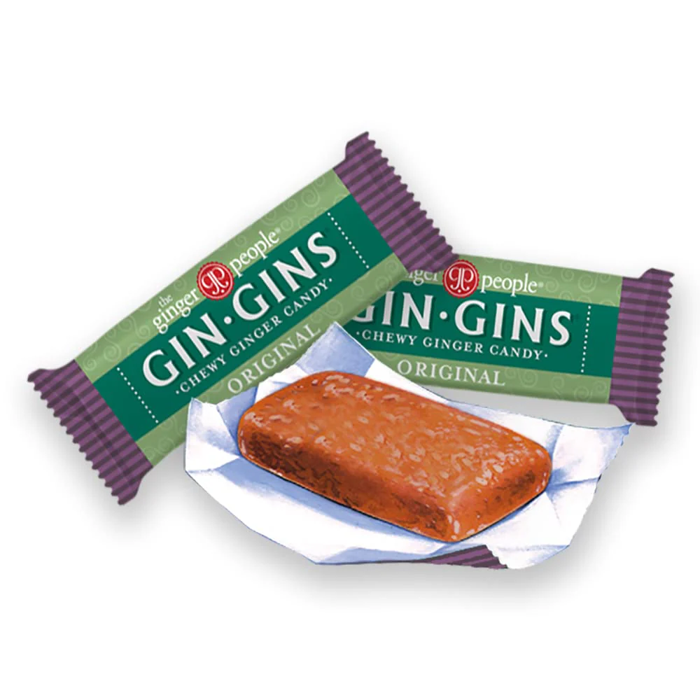 GIN GINS Original Ginger Chews – Natural Fresh Ginger Candy by The Ginger People – Individually Wrapped Healthy Candy – Original Flavor – Large 1 lb Bag (16oz) – Pack of 1 - Image 4