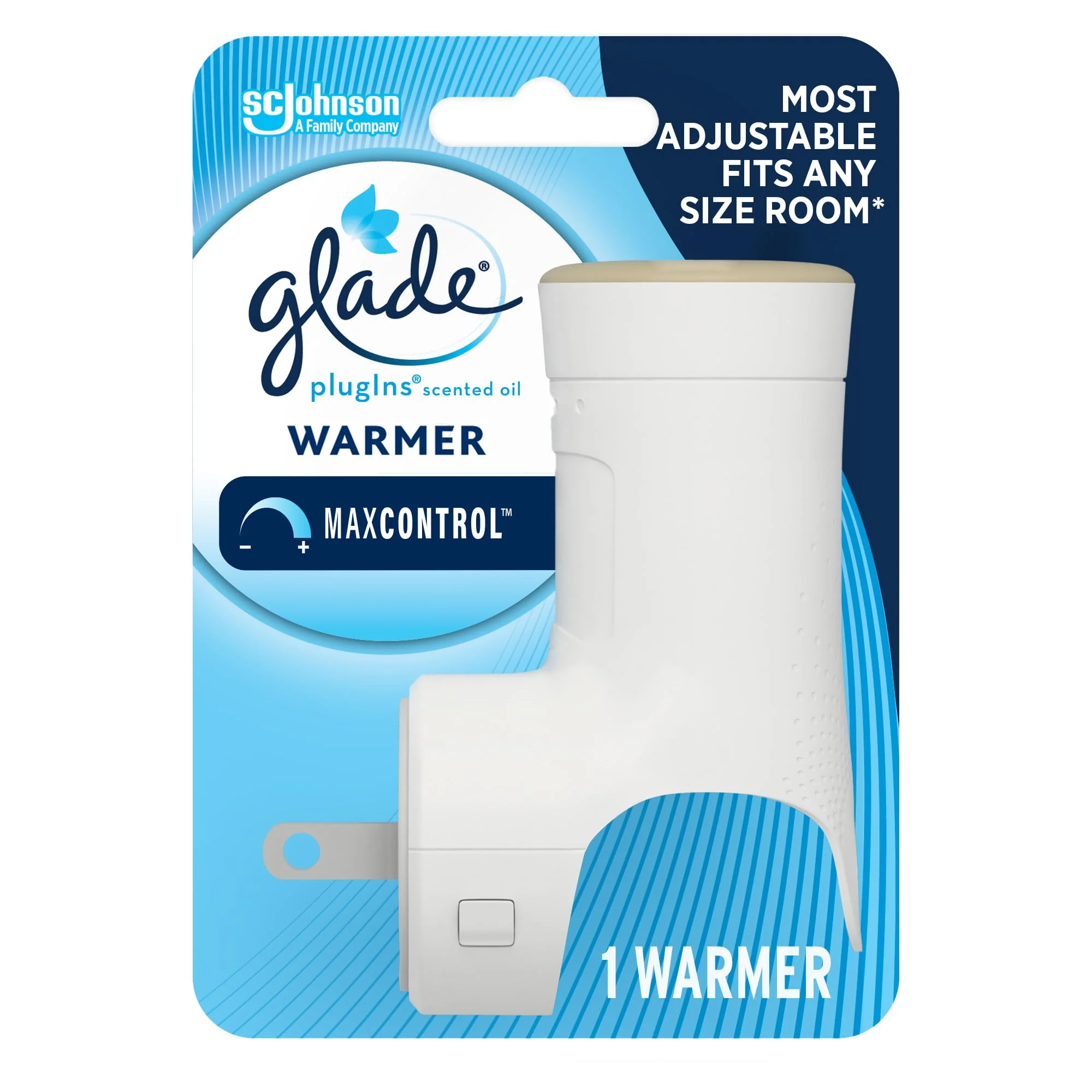 Glade PlugIns Air Freshener Warmer, Scented and Essential Oils for Home and Bathroom, Up to 50 Days on Low Setting, 5 Count (Pack of 2)