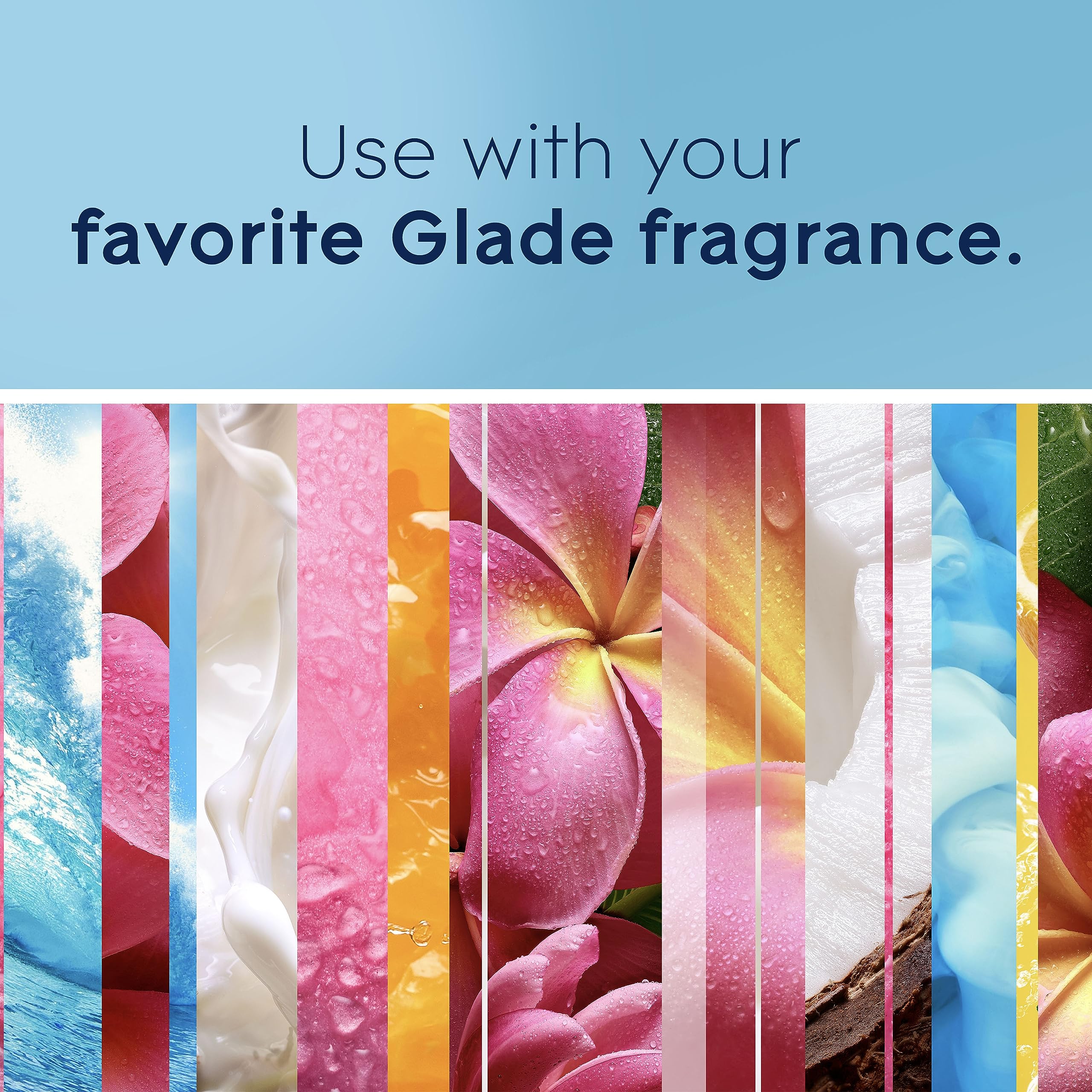 Glade PlugIns Air Freshener Warmer, Scented and Essential Oils for Home and Bathroom, Up to 50 Days on Low Setting, 5 Count (Pack of 2) - Image 5