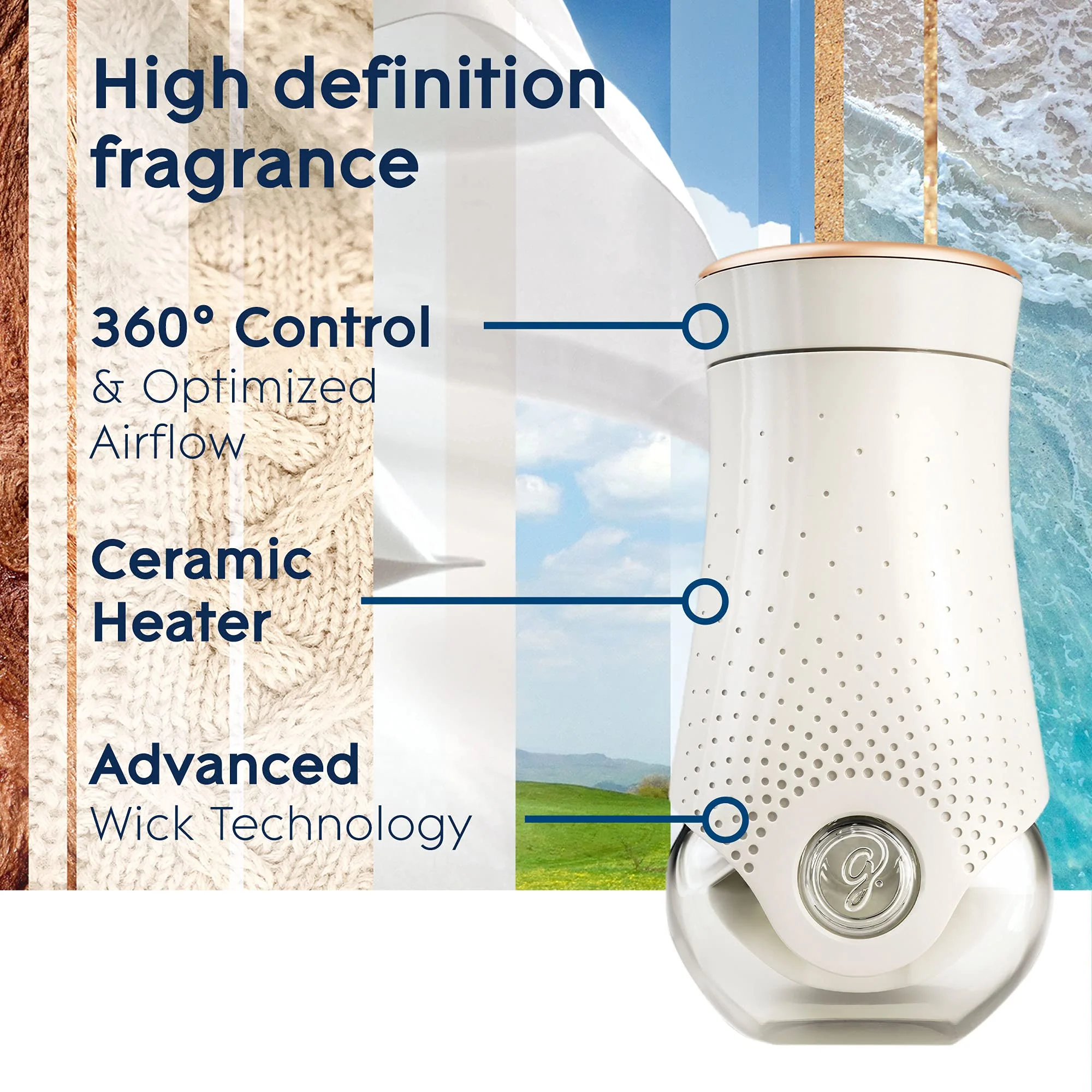 Glade PlugIns Air Freshener Warmer, Scented and Essential Oils for Home and Bathroom, Up to 50 Days on Low Setting, 5 Count (Pack of 2) - Image 6