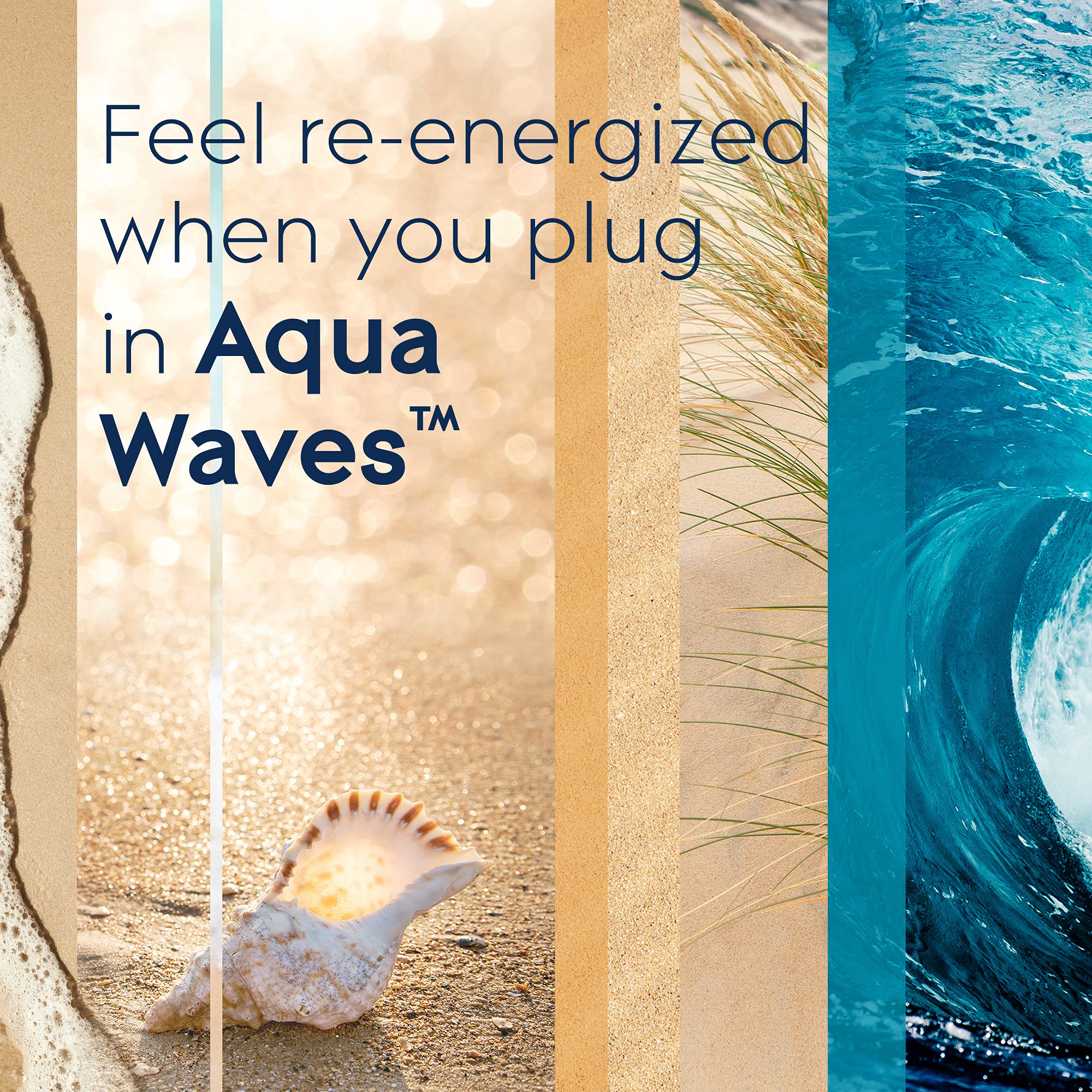 Glade PlugIns Refills Air Freshener, Scented and Essential Oils for Home and Bathroom, Aqua Waves, 3.35 Fl Oz, 5 Count - Image 3