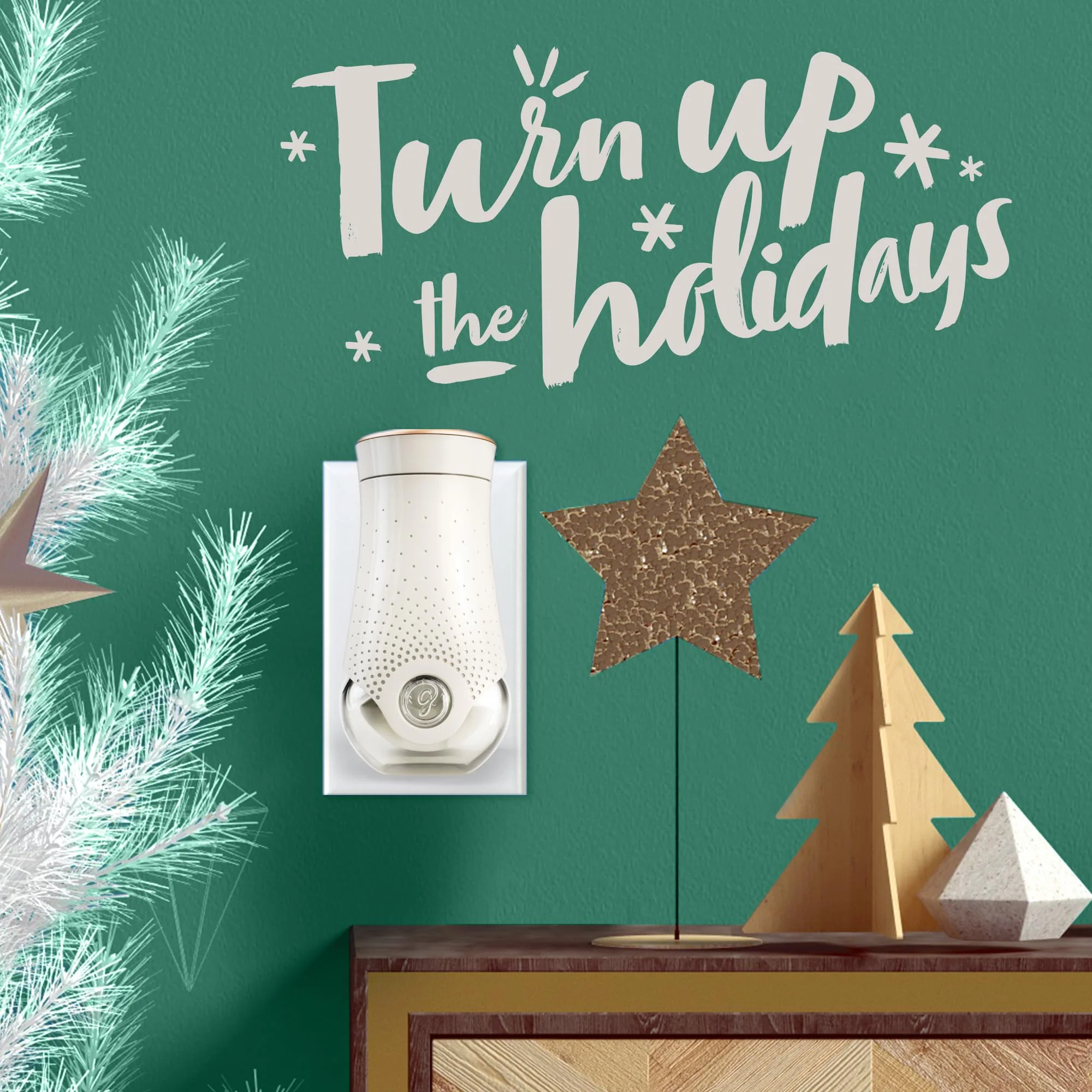 Glade PlugIns Refills Air Freshener, Scented and Essential Oils for Home and Bathroom, Twinkling Pine & Cedar, 3.35 Fl Oz, 5 Count - Image 3