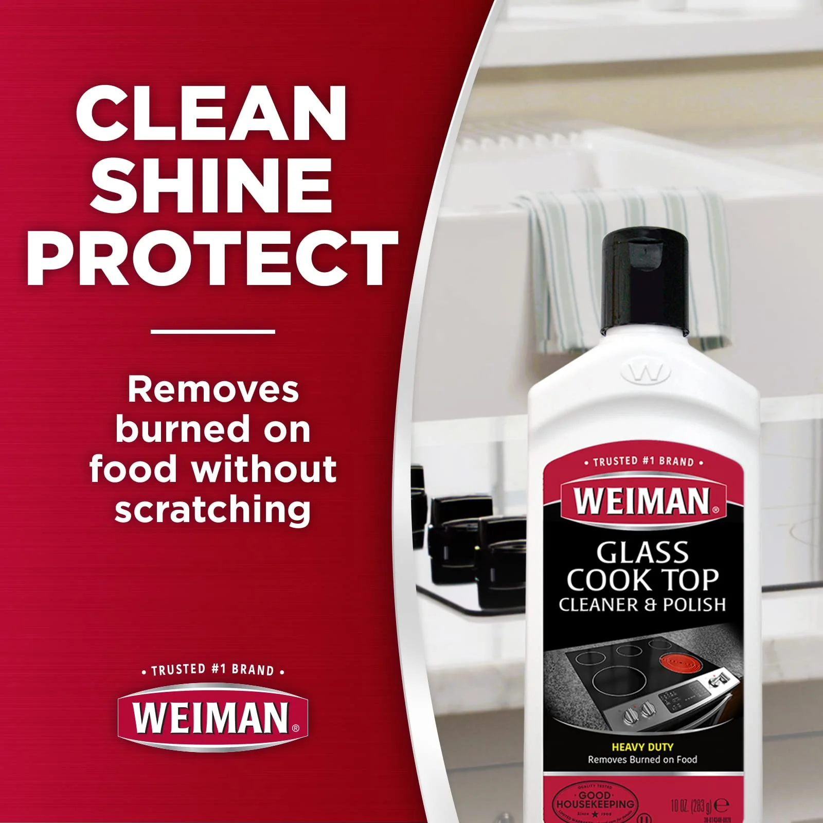 Glass Cooktop Heavy Duty Cleaner and Polish - 20 Ounce - Non-Abrasive No Scratch Induction Glass Ceramic Stove Top Cleaner and Polish (20 Oz Single (2-Pack)) - Image 6