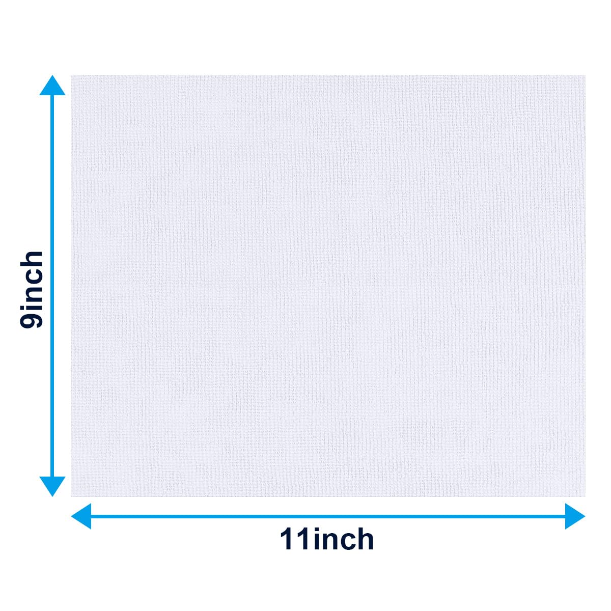 GLIMGLINT White Microfiber Cleaning Cloth, 100 Pack Cleaning Rags, Lint-Free, Ultra Absorbent Reusable Paper Towels for Home, Kitchen, Car, Garage or Shop, Dish Rags, 11" x 9" - Image 6