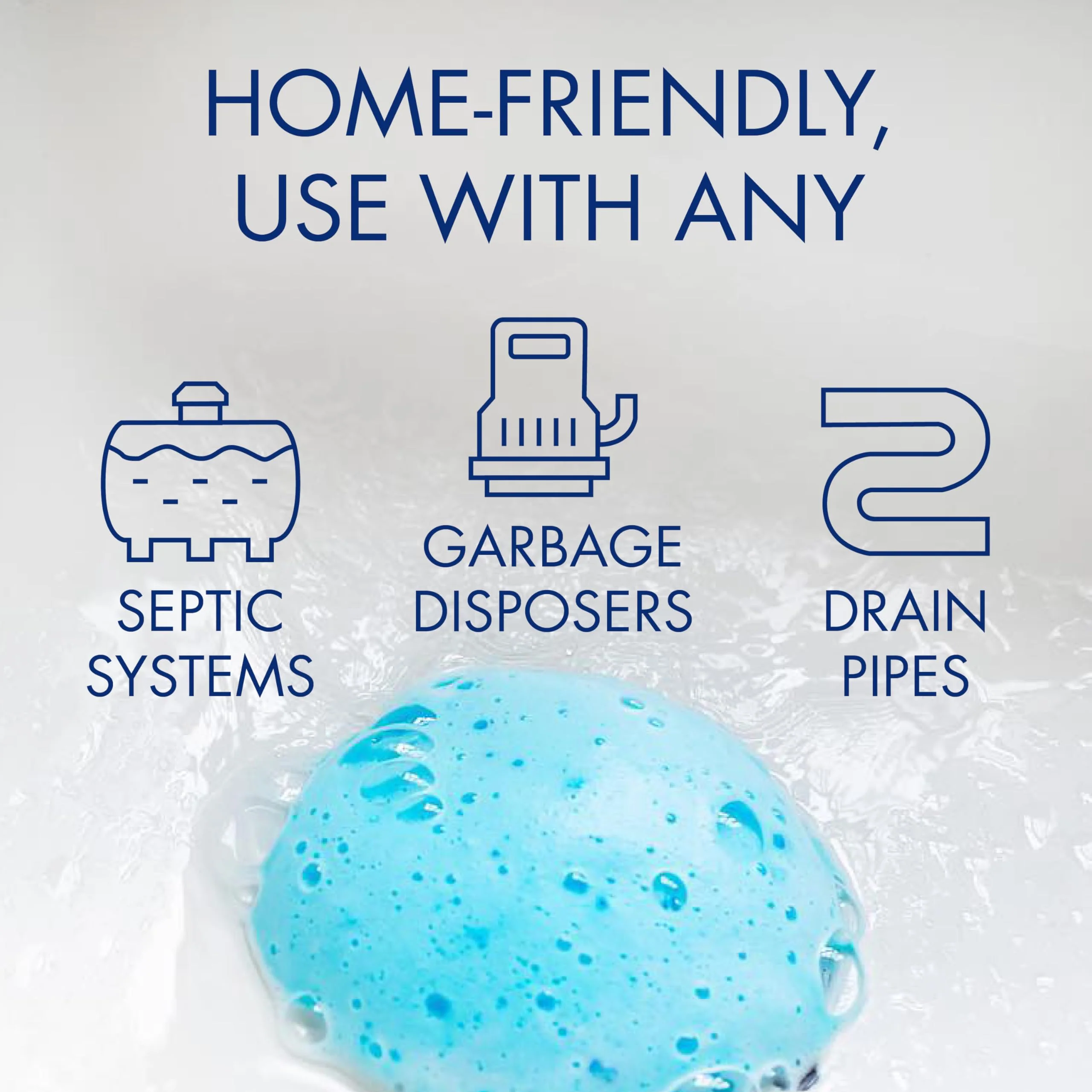 Glisten Garbage Disposer Cleaner and Freshener with Foaming Action, Helps Remove Buildup in Drains, Lemon Scent, Made in the USA, 16 Packets - Image 5