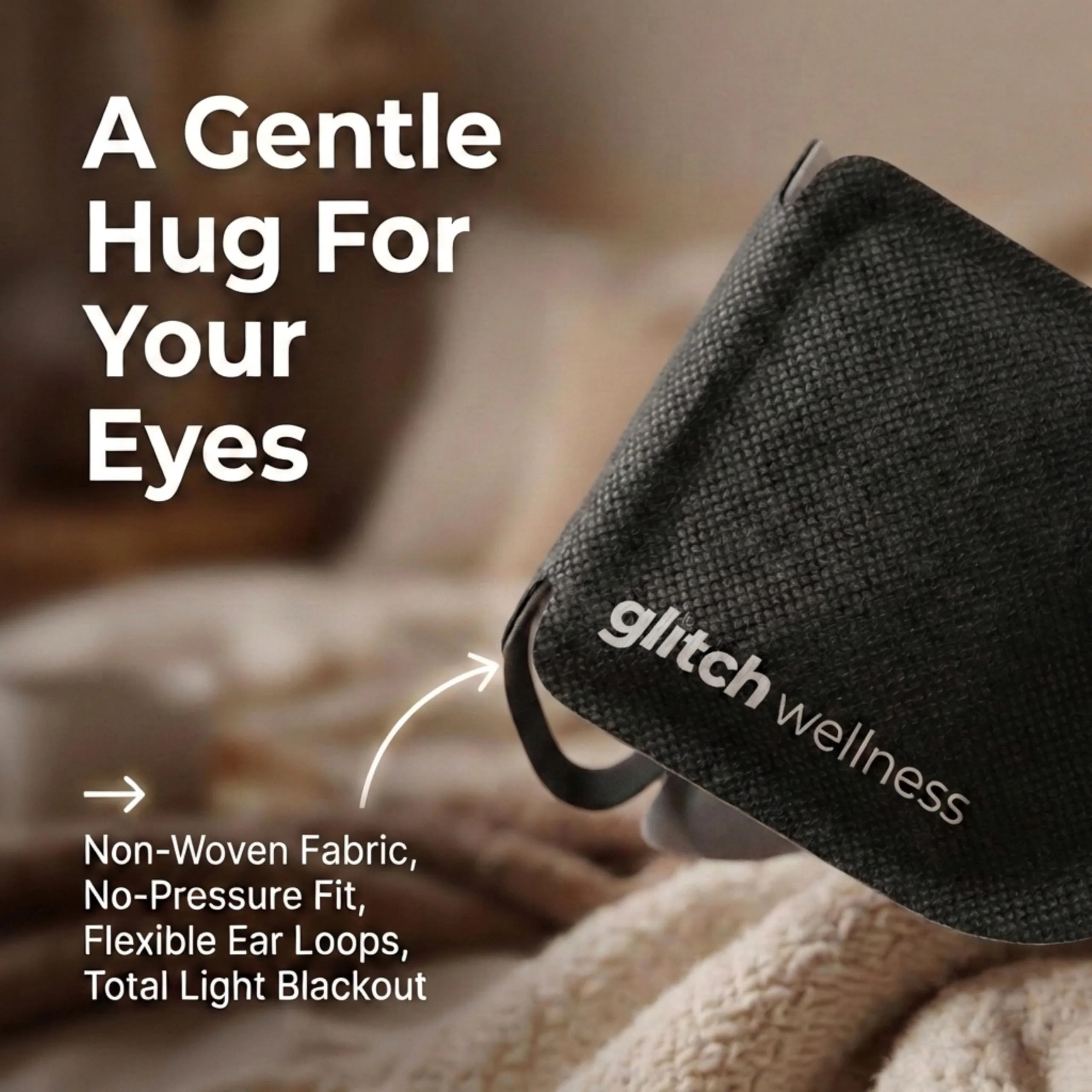 Glitch Self Heating Eye Mask - Steam Eye Mask for Dry Eyes, Soothing Relief, Stress Reduction - Disposable Warm Eye Compress Moist Heat - Image 4