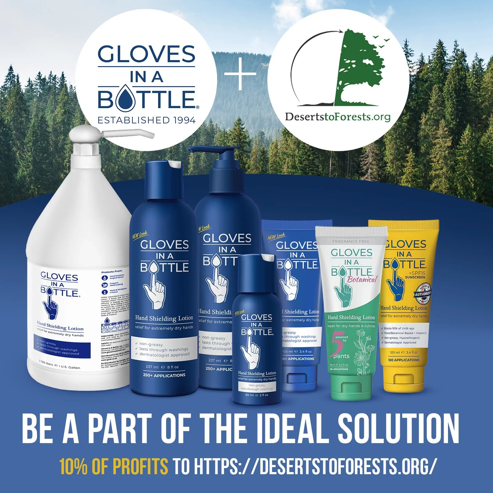 Gloves In A Bottle Psoriasis Eczema Relief Hand Lotion Travel Size - Shielding Lotion for Women, Men, 6 months old or older babies - Cracked Hands Repair Cream - 3.4 oz - Image 2