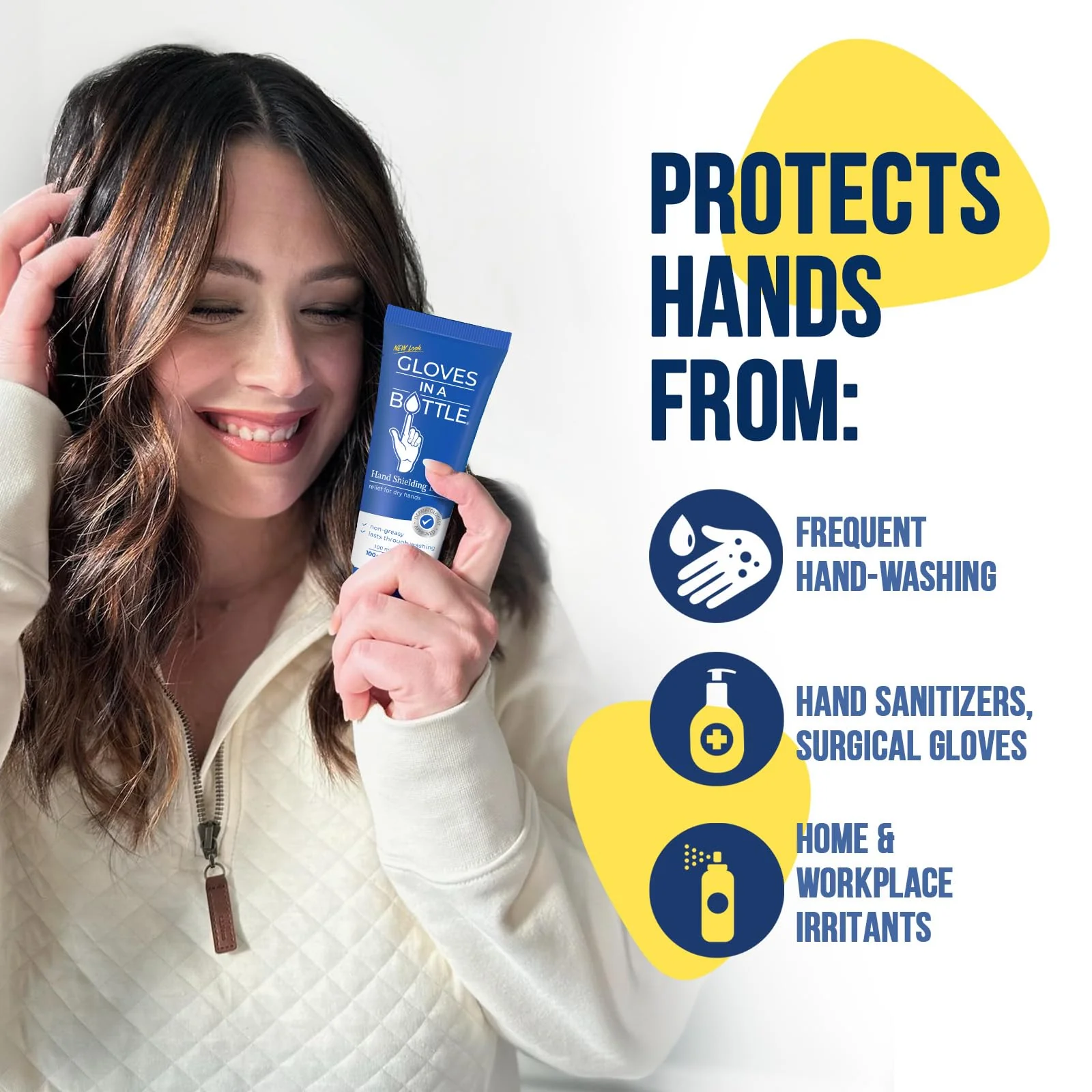Gloves In A Bottle Psoriasis Eczema Relief Hand Lotion Travel Size - Shielding Lotion for Women, Men, 6 months old or older babies - Cracked Hands Repair Cream - 3.4 oz - Image 6