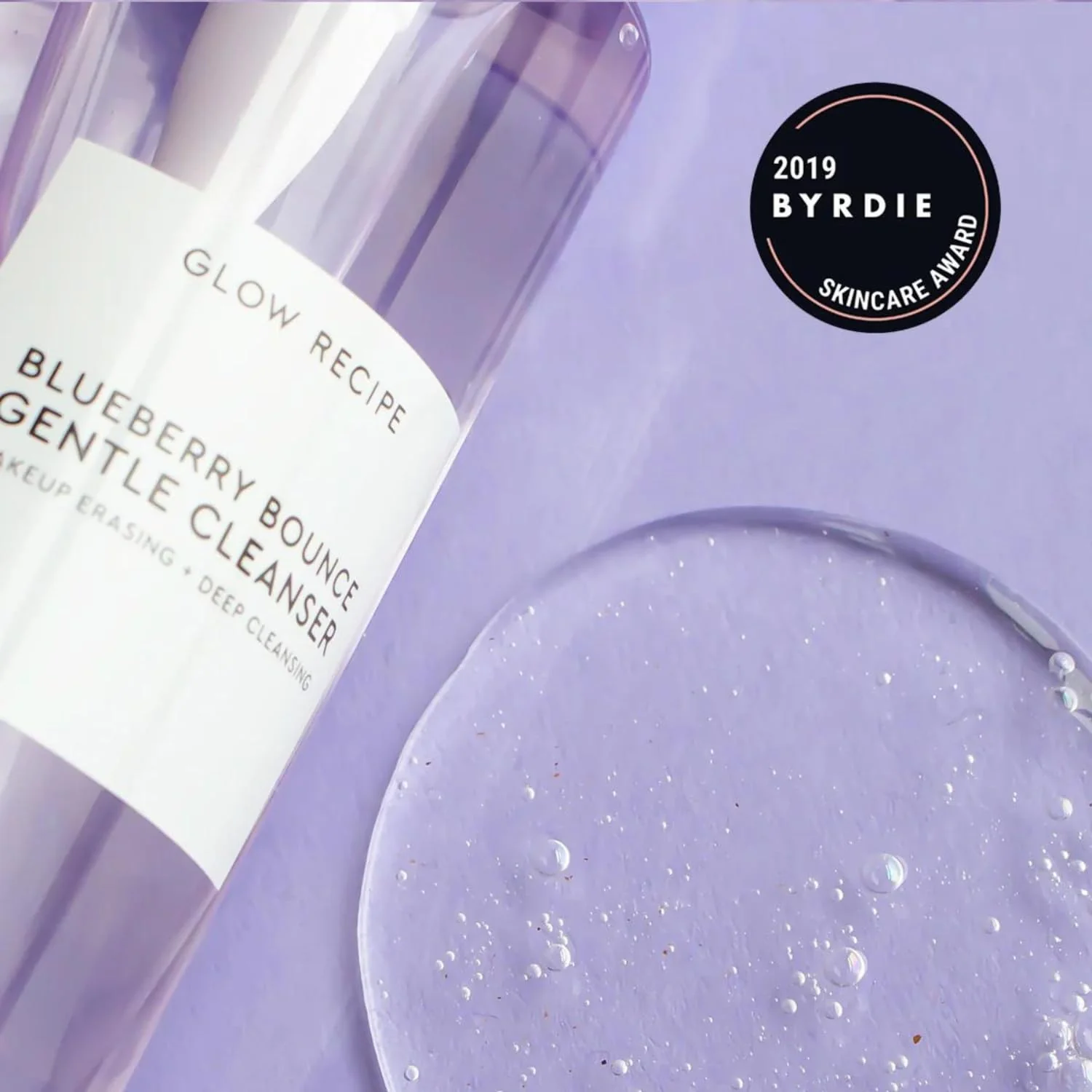 Glow Recipe Blueberry Bounce Exfoliating Face Wash - Foaming Facial Cleanser, Makeup Remover & Clarifying Mask - Hydrating Hyaluronic Acid & Gentle AHA for Sensitive Skin - Korean Skincare, 160ml - Image 8