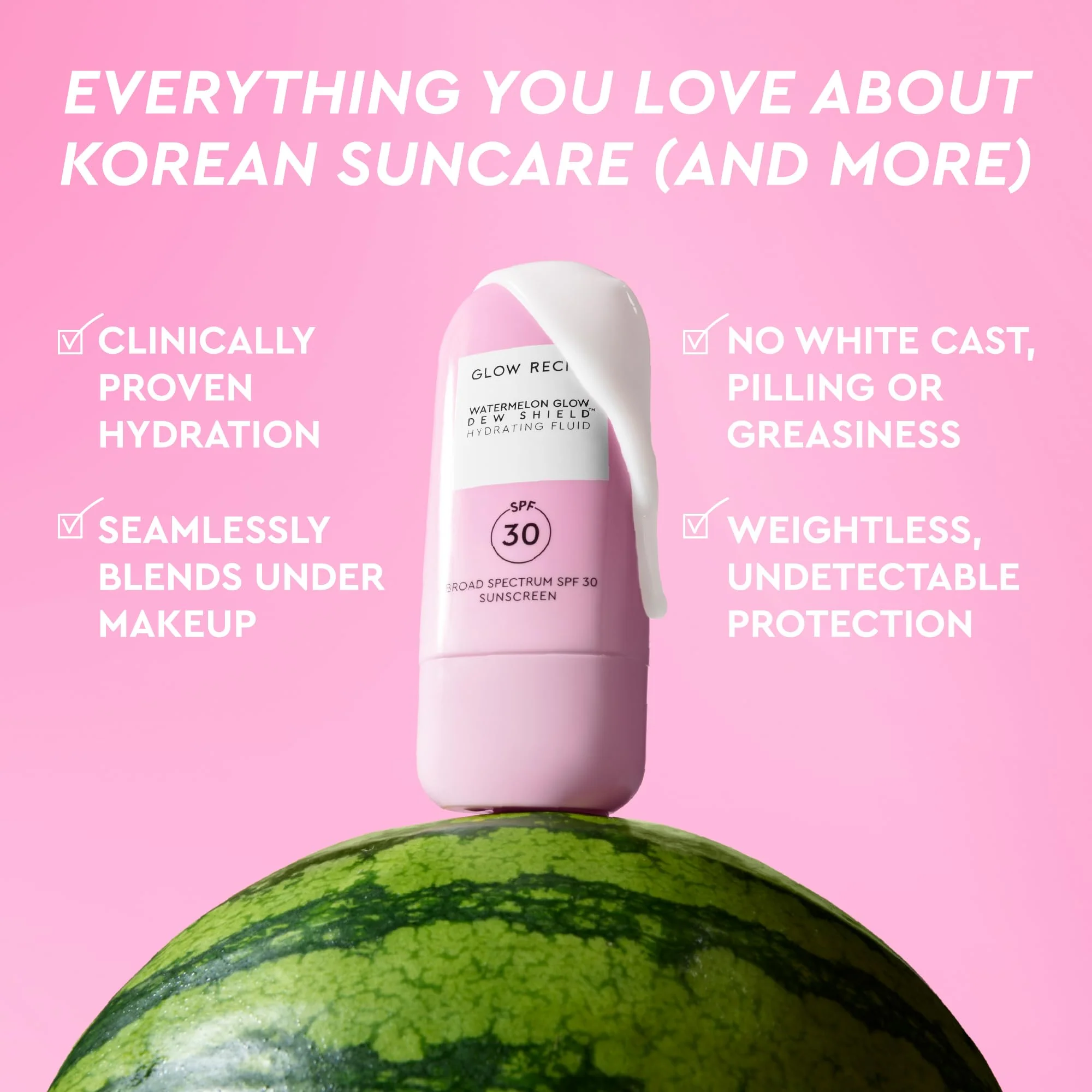 Glow Recipe Dew Shield Korean Face Sunscreen SPF 30 - Hydrating Moisturizer & Dewy, Lightweight Sunscreen - Formulated with Broad Spectrum UV Protection with No White Cast or Pilling (15ml) - Image 9