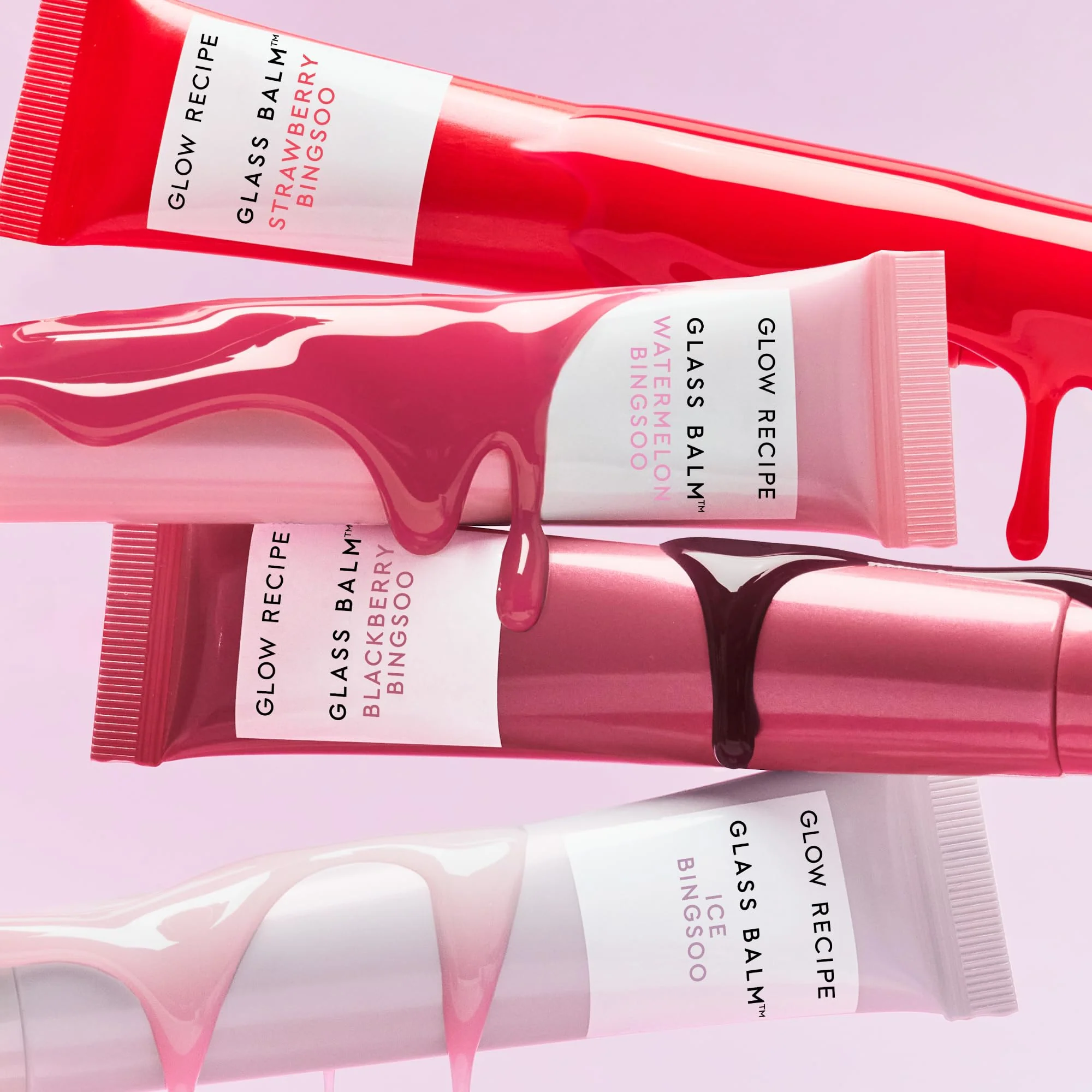 Glow Recipe Glass Balm Lip Treatment - 12Hr Hydrating Lip Balm & Moisturizer with Hyaluronic Acid to Smooth, Plump & Protect from Dryness - Sheer Soft Pink Tint, Watermelon Bingsoo (15 ml) - Image 2