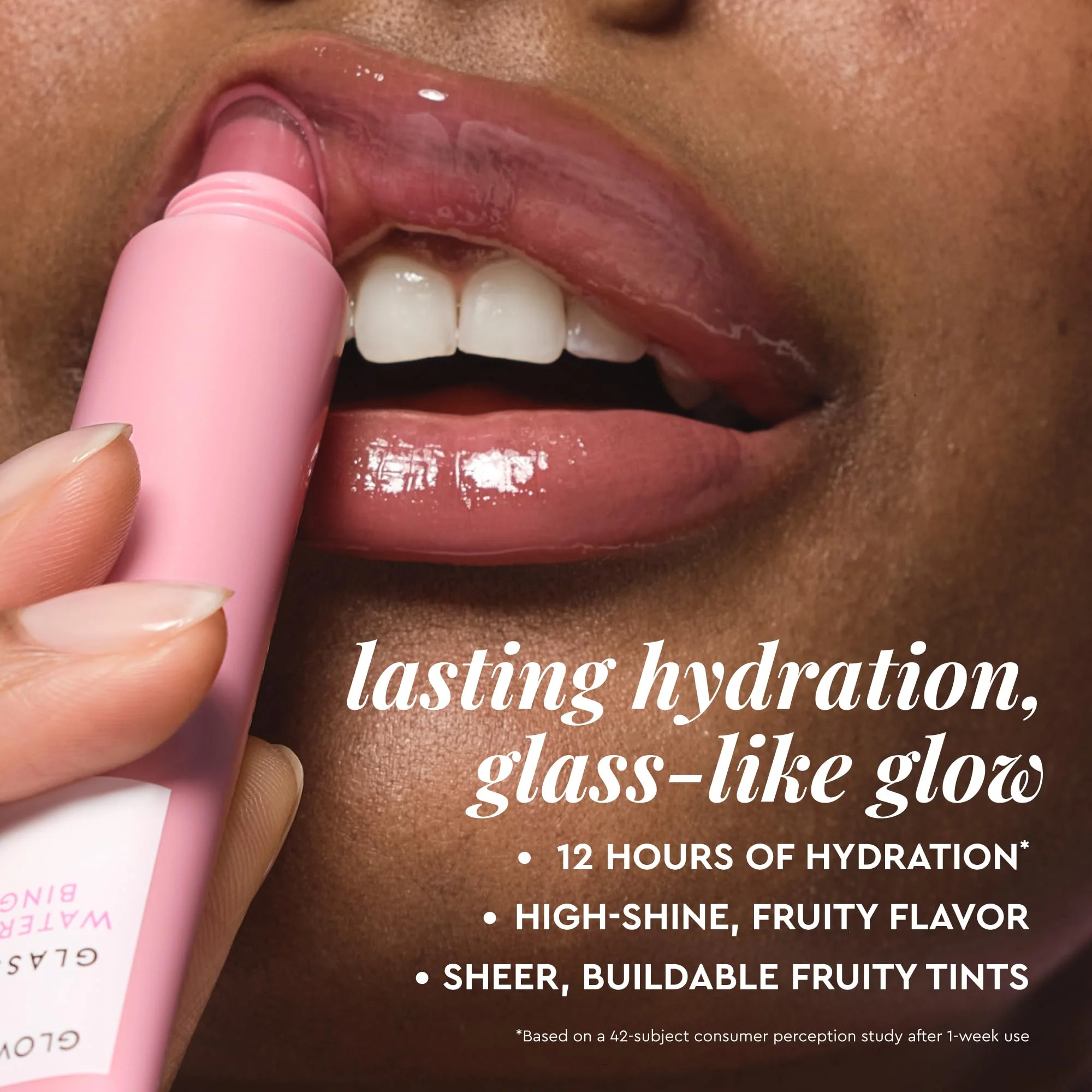 Glow Recipe Glass Balm Lip Treatment - 12Hr Hydrating Lip Balm & Moisturizer with Hyaluronic Acid to Smooth, Plump & Protect from Dryness - Sheer Soft Pink Tint, Watermelon Bingsoo (15 ml) - Image 8
