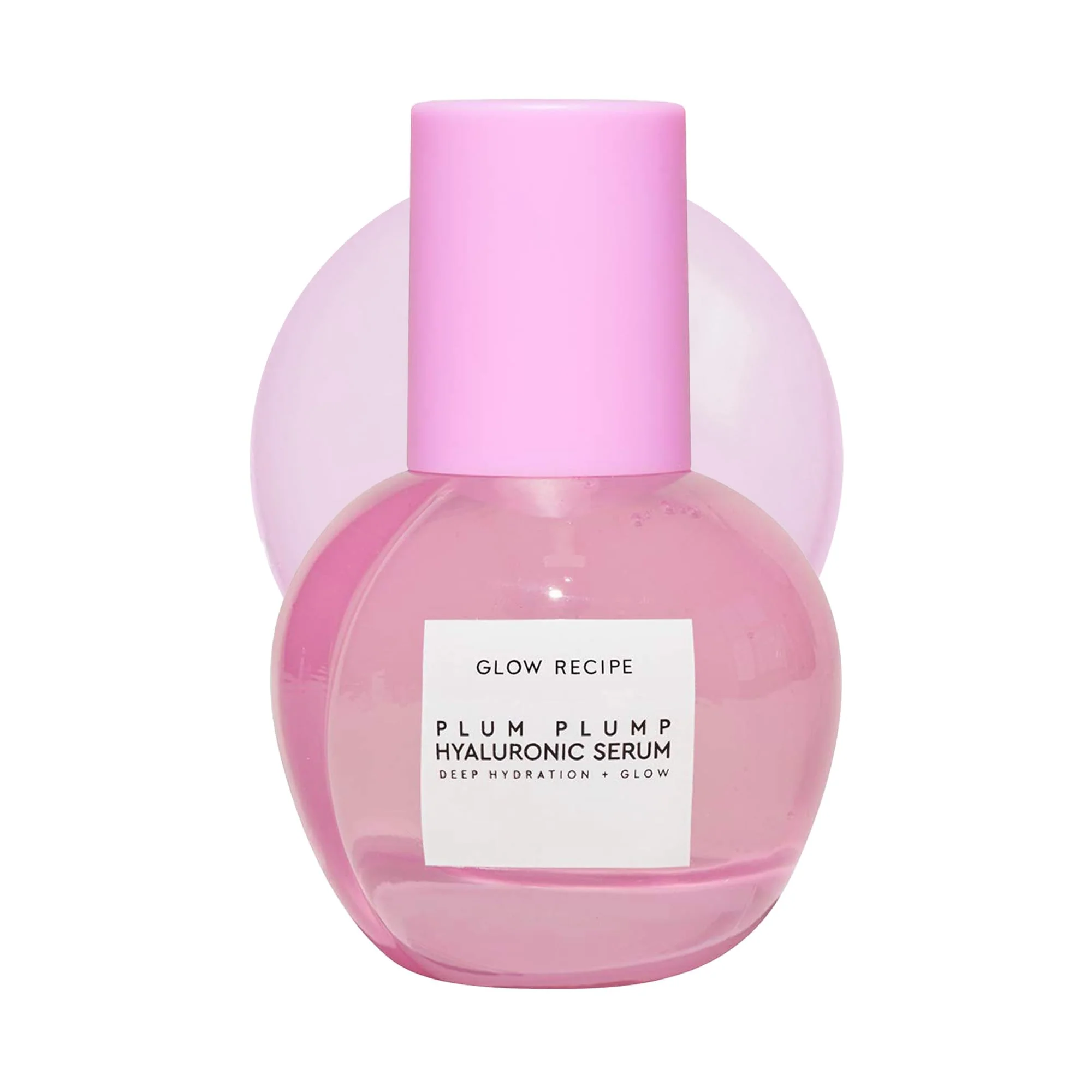 Glow Recipe Plum Plump Hyaluronic Acid Serum, Hydrating + Plumping Face Serum, Korean Serum with Vitamin B5, Barrier Support + Antioxidants, Vegan (30ml)