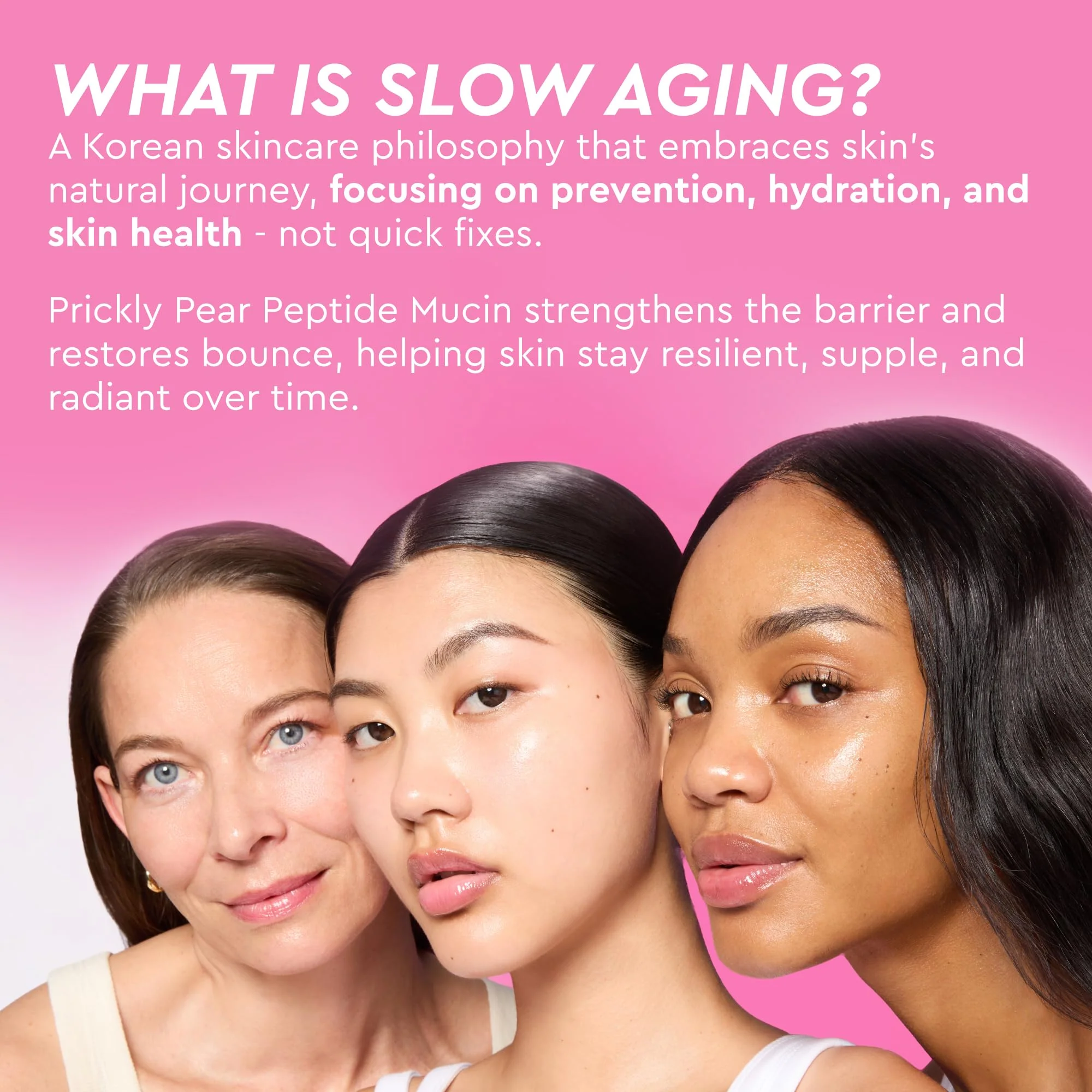 Glow Recipe Prickly Pear Peptide Mucin - Vegan "Snail" Mucin Face Serum to Hydrate & Repair Skin Barrier with Pore Refining Bio-Active Peptides & Deep Hydration - Glass Skin Korean Skincare (40ml) - Image 2