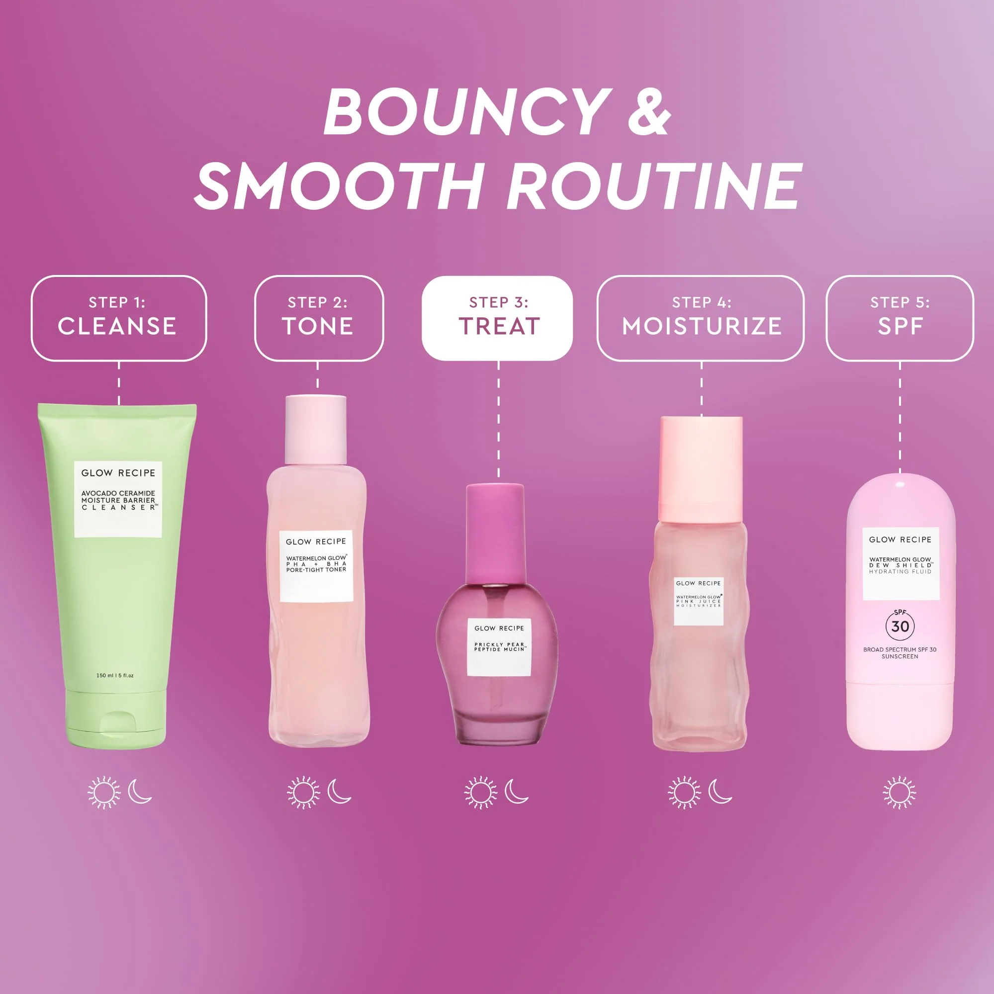 Glow Recipe Prickly Pear Peptide Mucin - Vegan "Snail" Mucin Face Serum to Hydrate & Repair Skin Barrier with Pore Refining Bio-Active Peptides & Deep Hydration - Glass Skin Korean Skincare (40ml) - Image 5