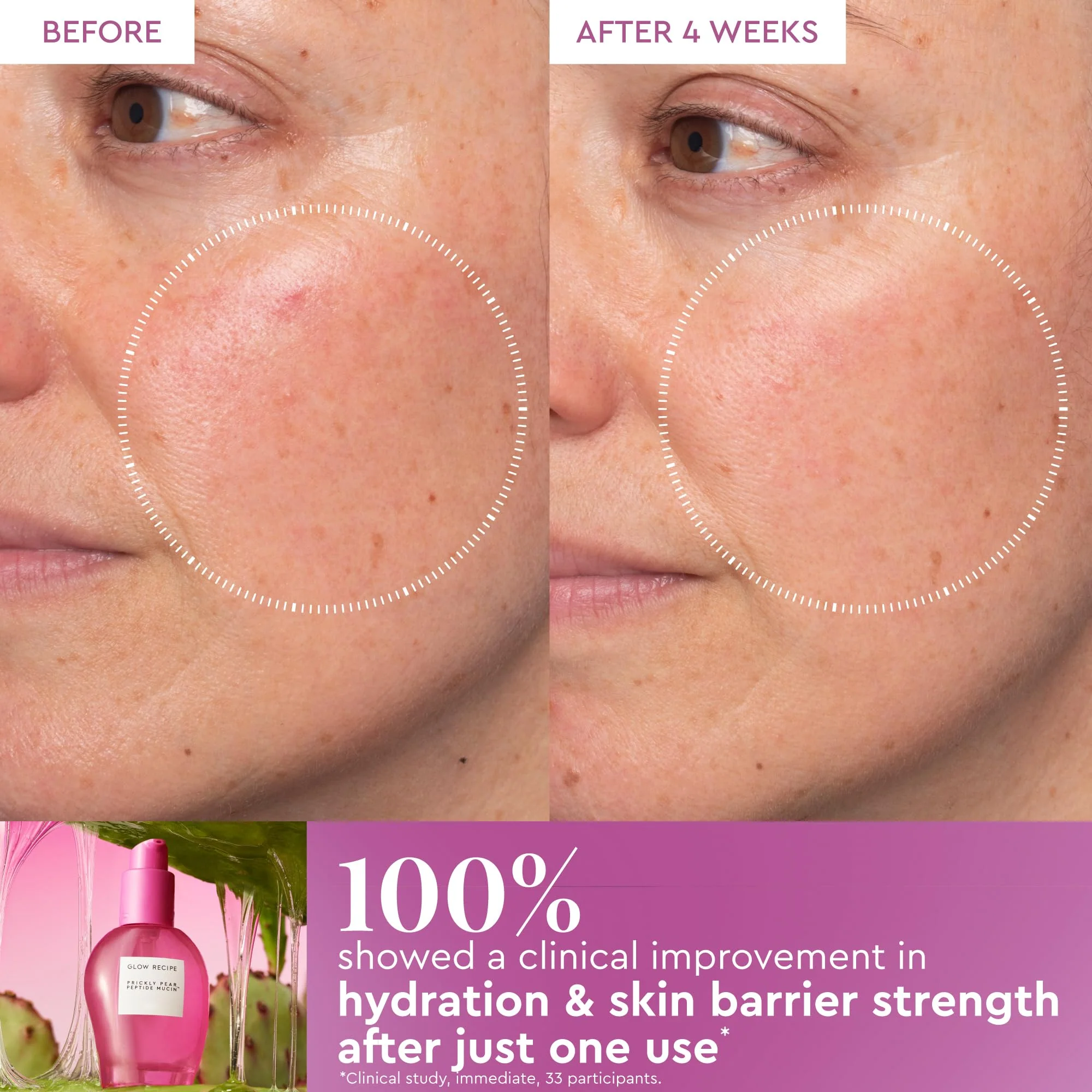 Glow Recipe Prickly Pear Peptide Mucin - Vegan "Snail" Mucin Face Serum to Hydrate & Repair Skin Barrier with Pore Refining Bio-Active Peptides & Deep Hydration - Glass Skin Korean Skincare (40ml) - Image 8