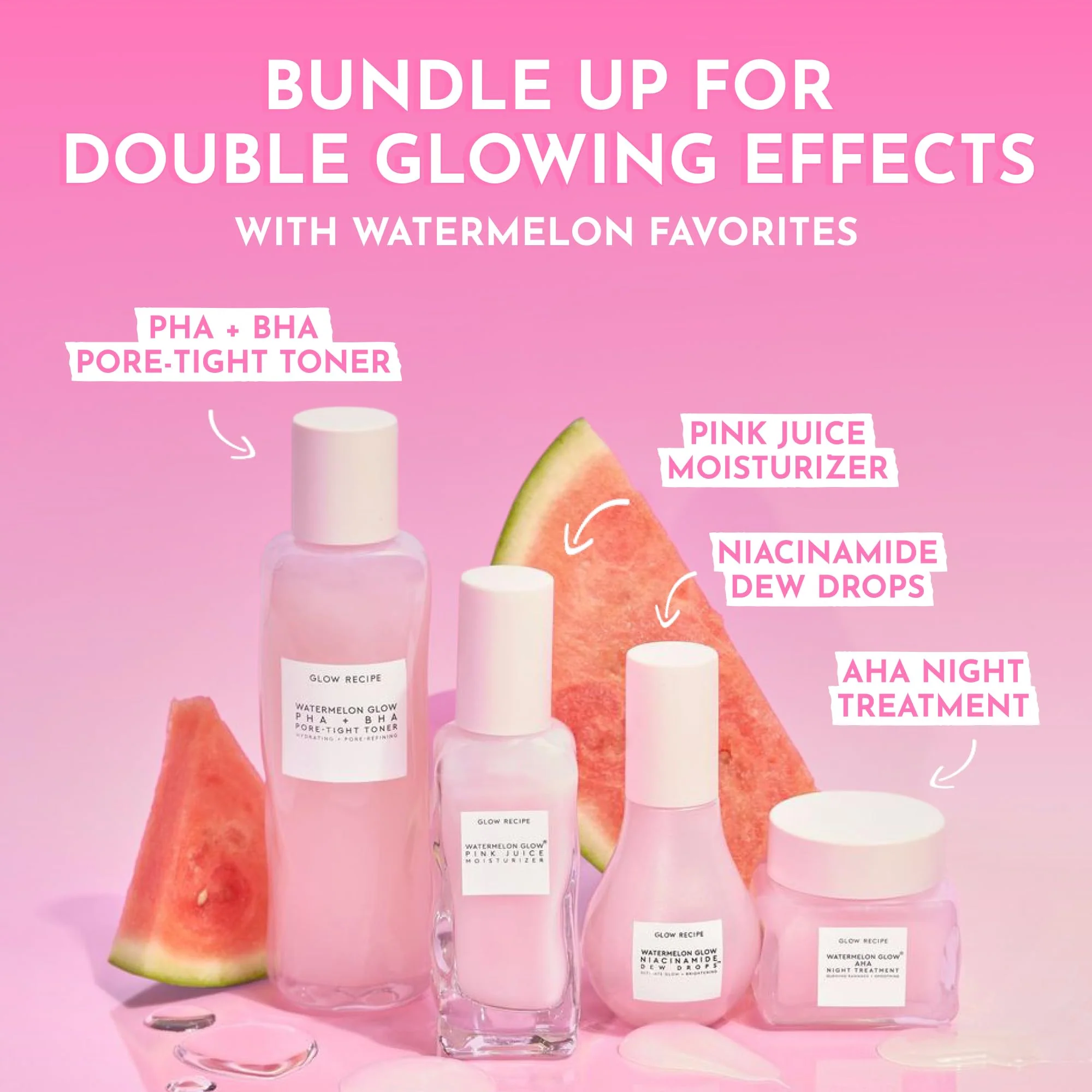Glow Recipe Watermelon Glow AHA Night Treatment - Overnight Resurfacing Mask with AHA Complex, Hyaluronic Acid, Niacinamide & Watermelon Enzymes for Smooth, Glowing, Even-Toned Skin (60ml) - Image 6