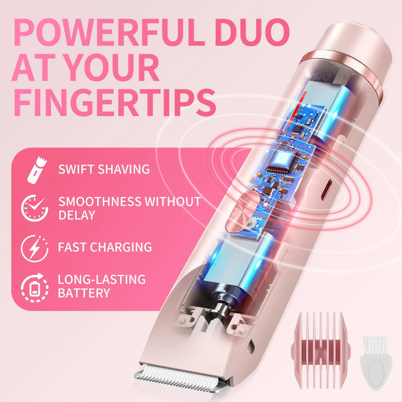 GlowShave™ -2-in-1 Women’s Body Shaver,Glow Aura Bikini Shaver - Image 5