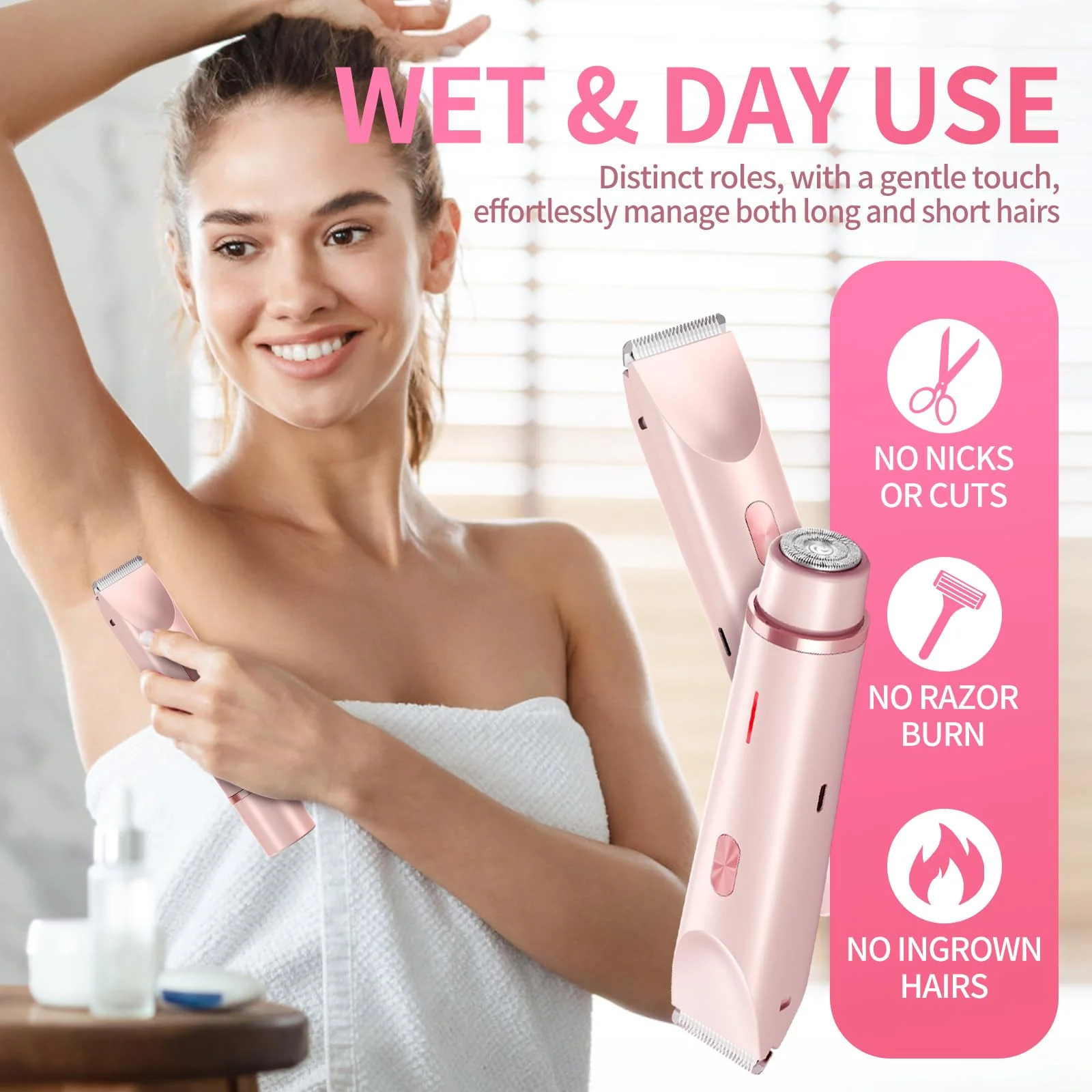 GlowShave™ -2-in-1 Women’s Body Shaver,Glow Aura Bikini Shaver - Image 6