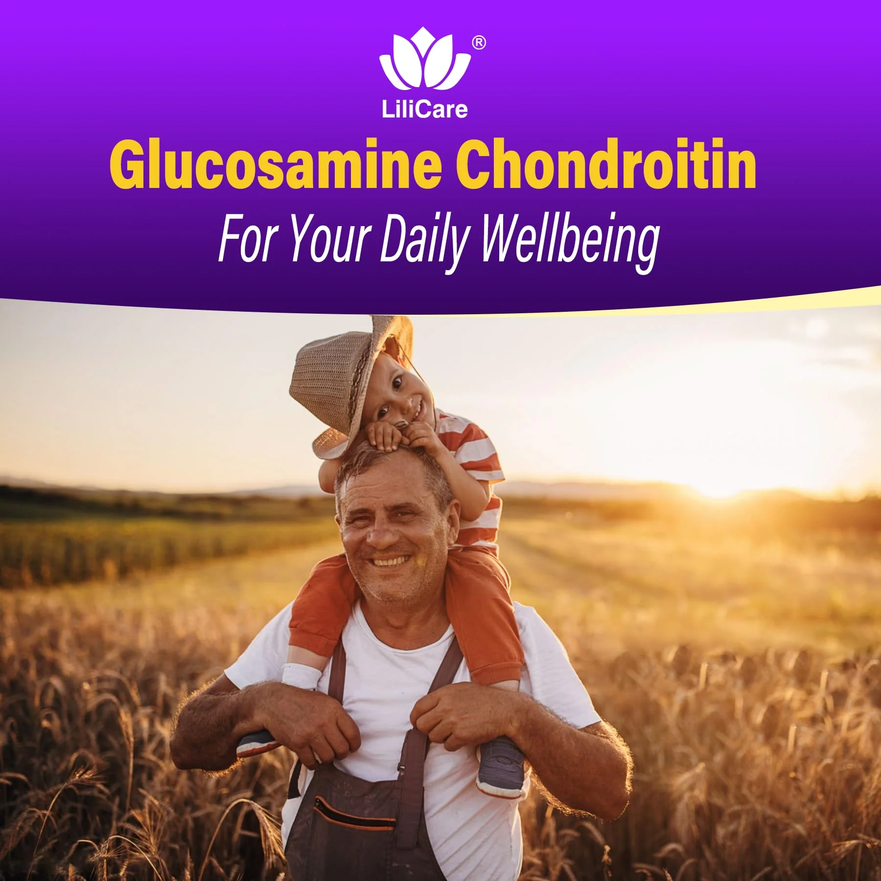 Glucosamine Chondroitin Gummies, Sugar Free Glucosamine Chondroitin MSM Supplement, Extra Strength with Boswellia Turmeric, Hydrolyzed Collagen & Hyaluronic Acid, Bone Health for Men & Women, 60 Cts - Image 4