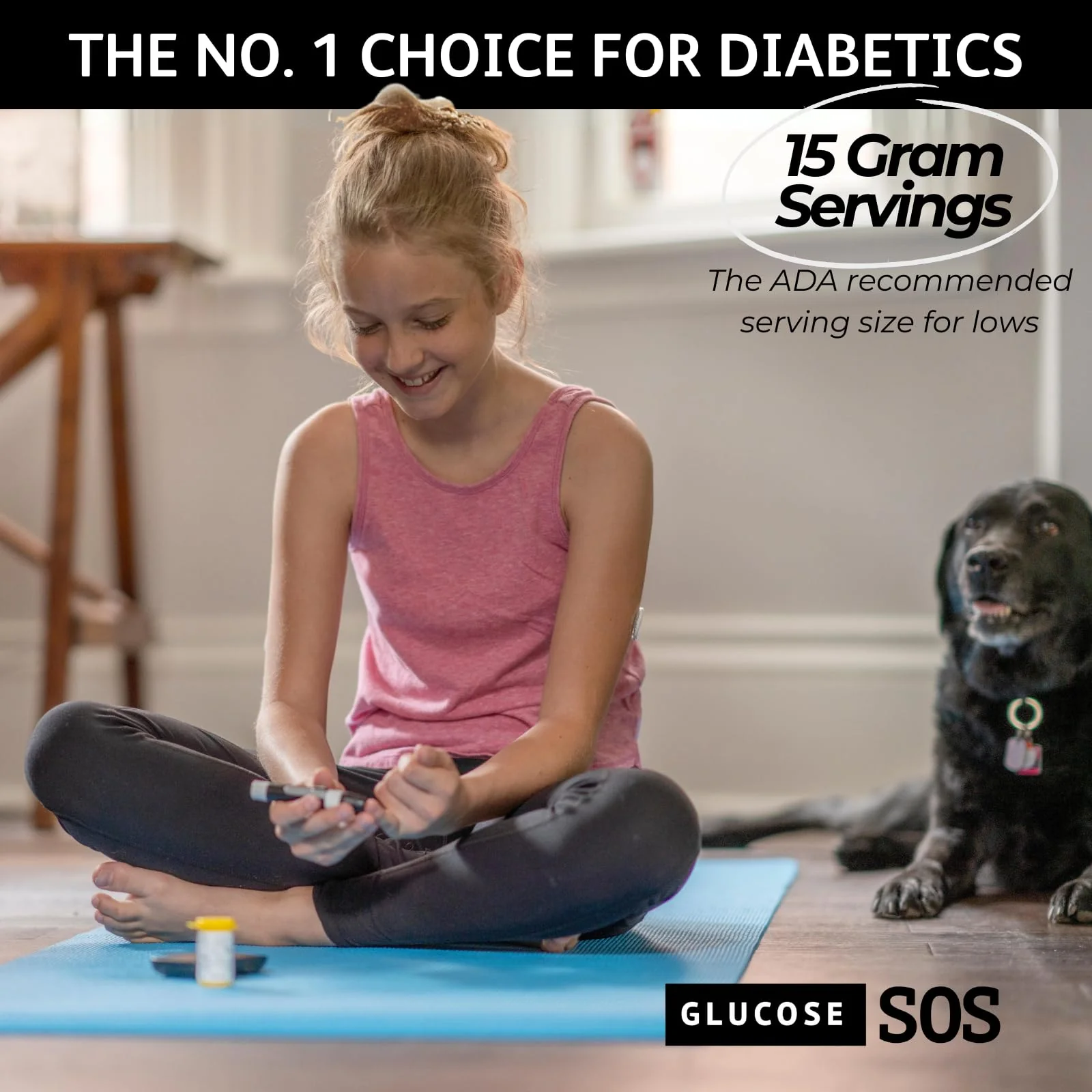 Glucose SOS Glucose Powder Packets with Natural Dextrose, Fast-Absorption That Instantly Dissolves in Your Mouth with No Water Needed, Kiwi Strawberry 72 Servings - Image 3