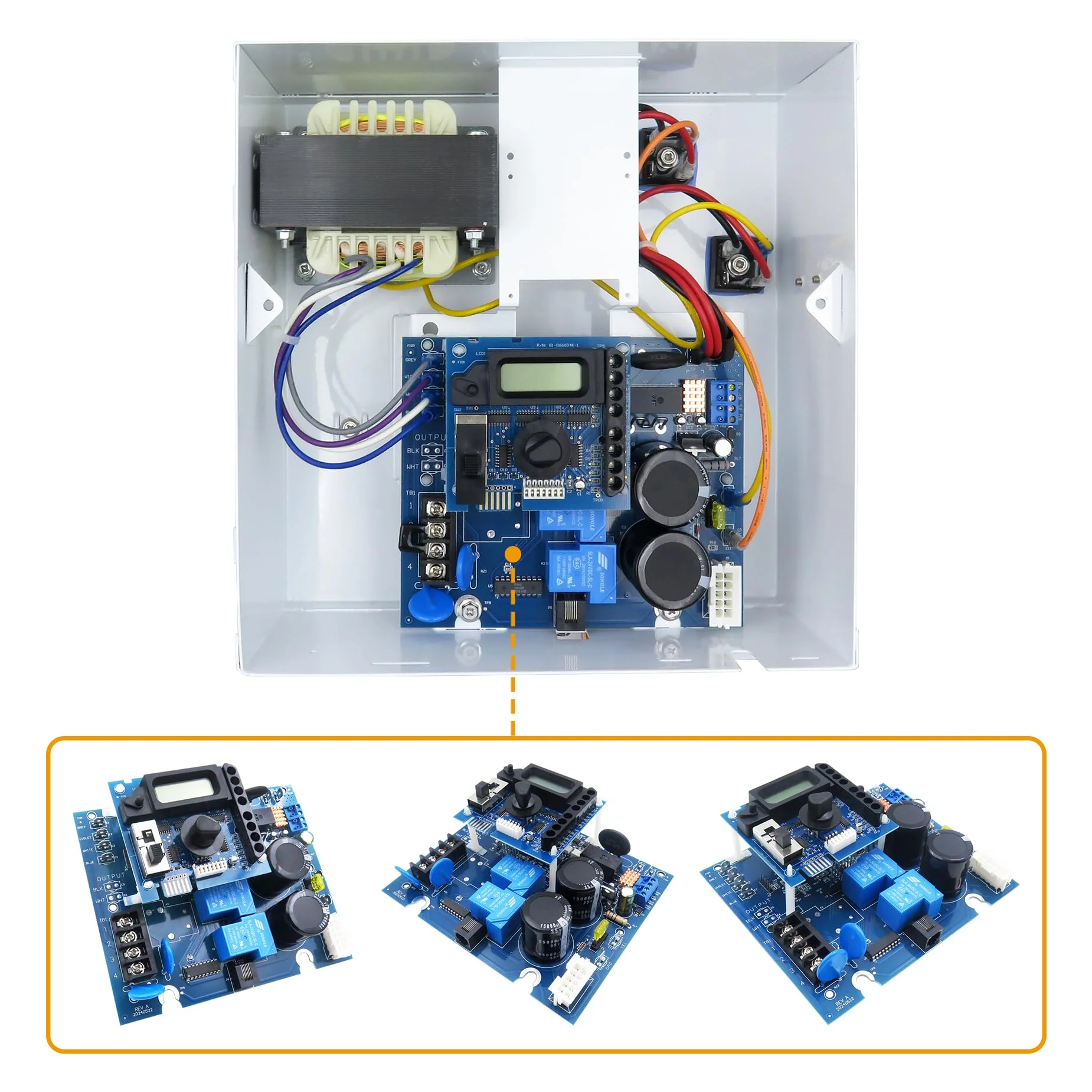GLX-PCB-RITE Main Circuit Board & GLX-PCB-DSP Display Board,Fits The Hayward/Goldline Aqua Rite Saltwater Chlorinator,for Pool Chlorinators Replacement,Hayward aquarite Circuit Board - Image 3