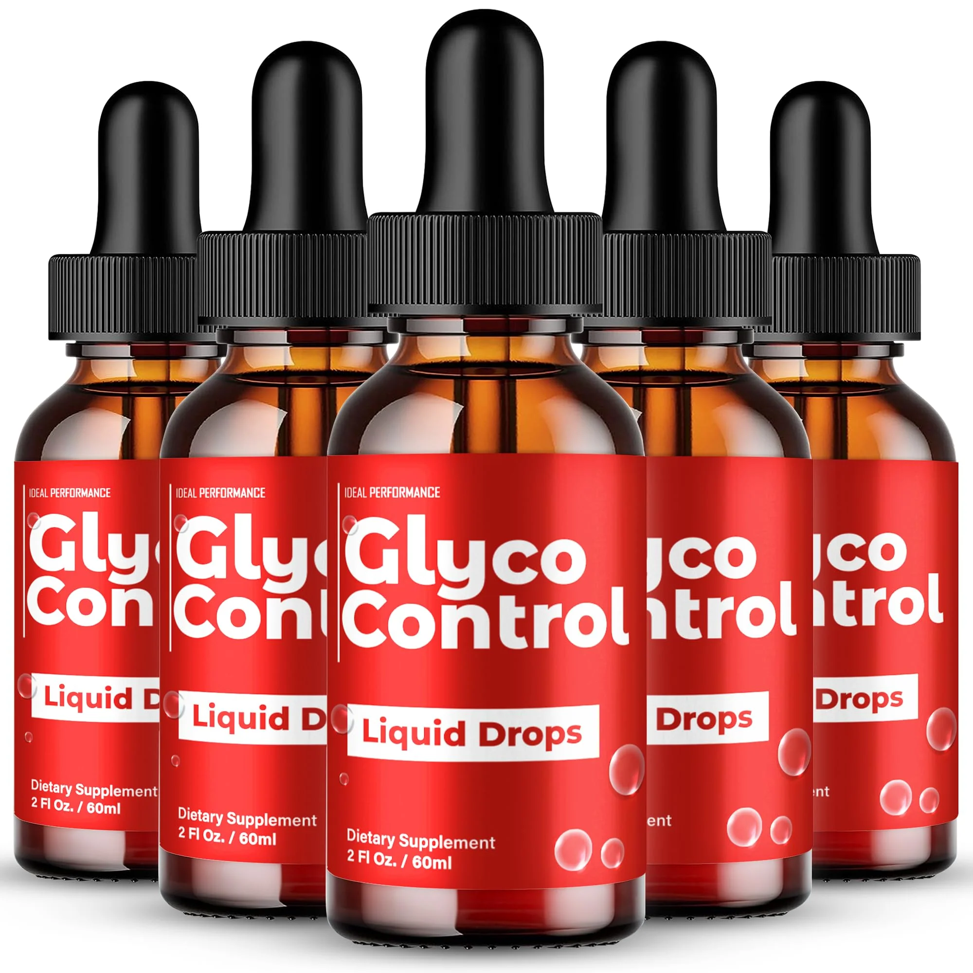 Glyco Control Drops, Glyco Control Healthy Blood Formula Support Supplement Liquid Drops - Extra Strength, GlycoControl Health & Wellness All Natural Formula Drops, GlycoControl Drops Reviews (5 Pack)