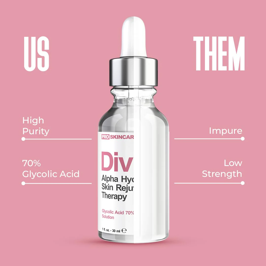 Glycolic Acid Peel 70% Professional Chemical Peel for Face at Home - Intense Alpha Hydroxy Acid Skin Peel For Acne Scars, Collagen Boost, Wrinkles, Fine Lines - Liquid Exfoliant for Face Peel Mask - Image 6