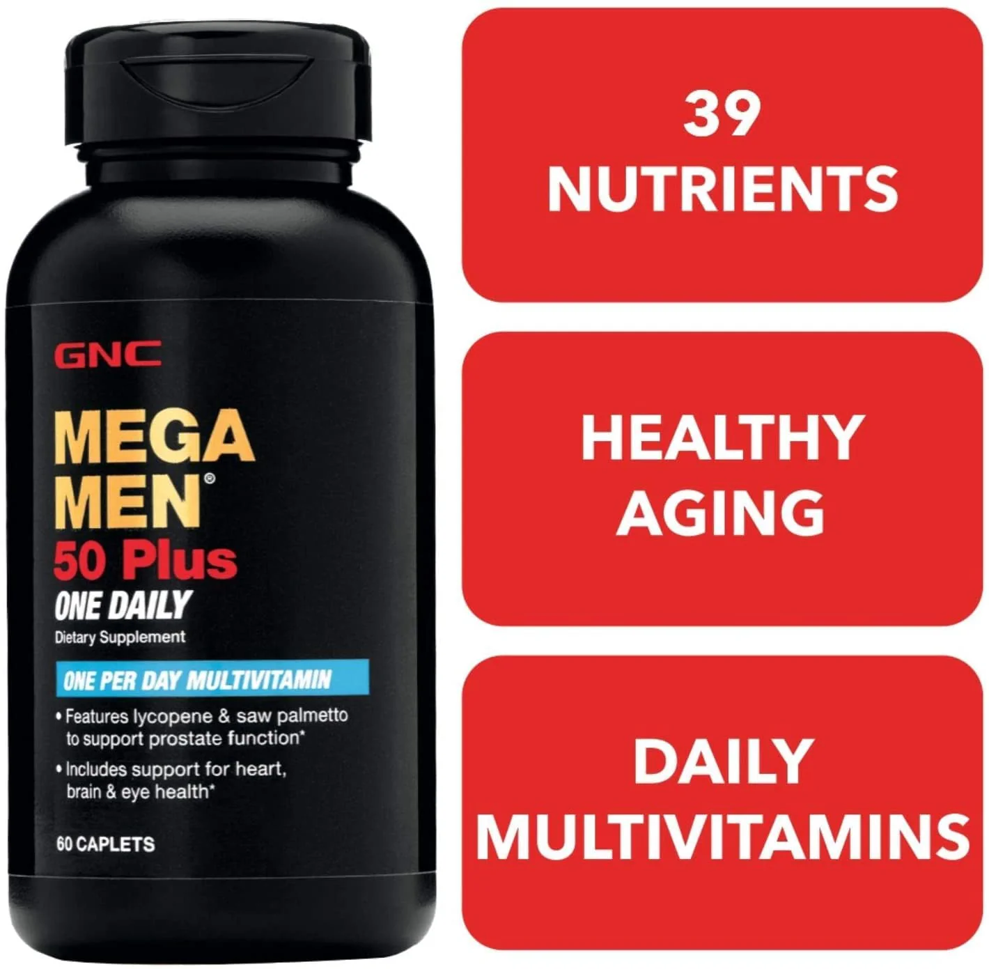GNC Mega Men 50 Plus One Daily, 60 caps - Image 2