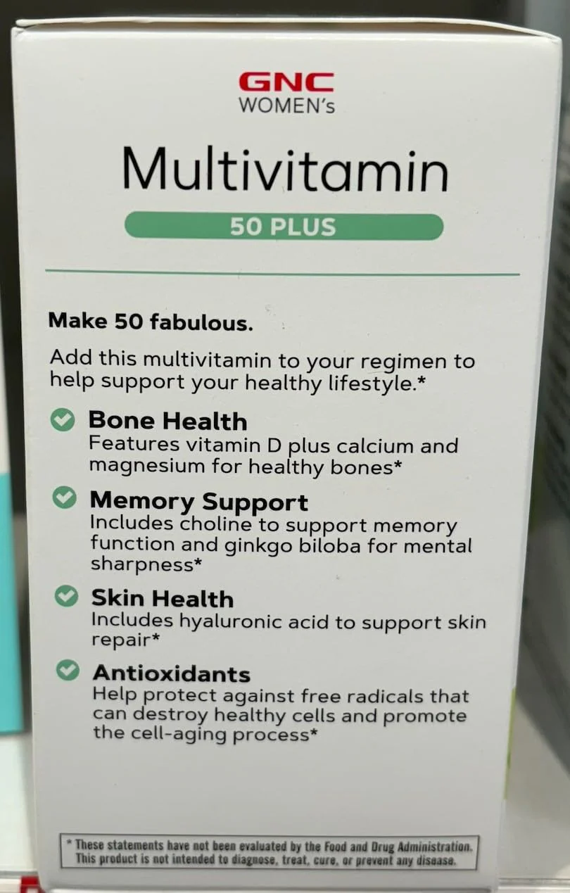 GNC Women's Multivitamin 50 Plus, Supports Bone, Eye, Memory, Brain and Skin Health with Vitamin D, Calcium and B12, Helps Increase Energy Production, 60 Caplets - Image 4