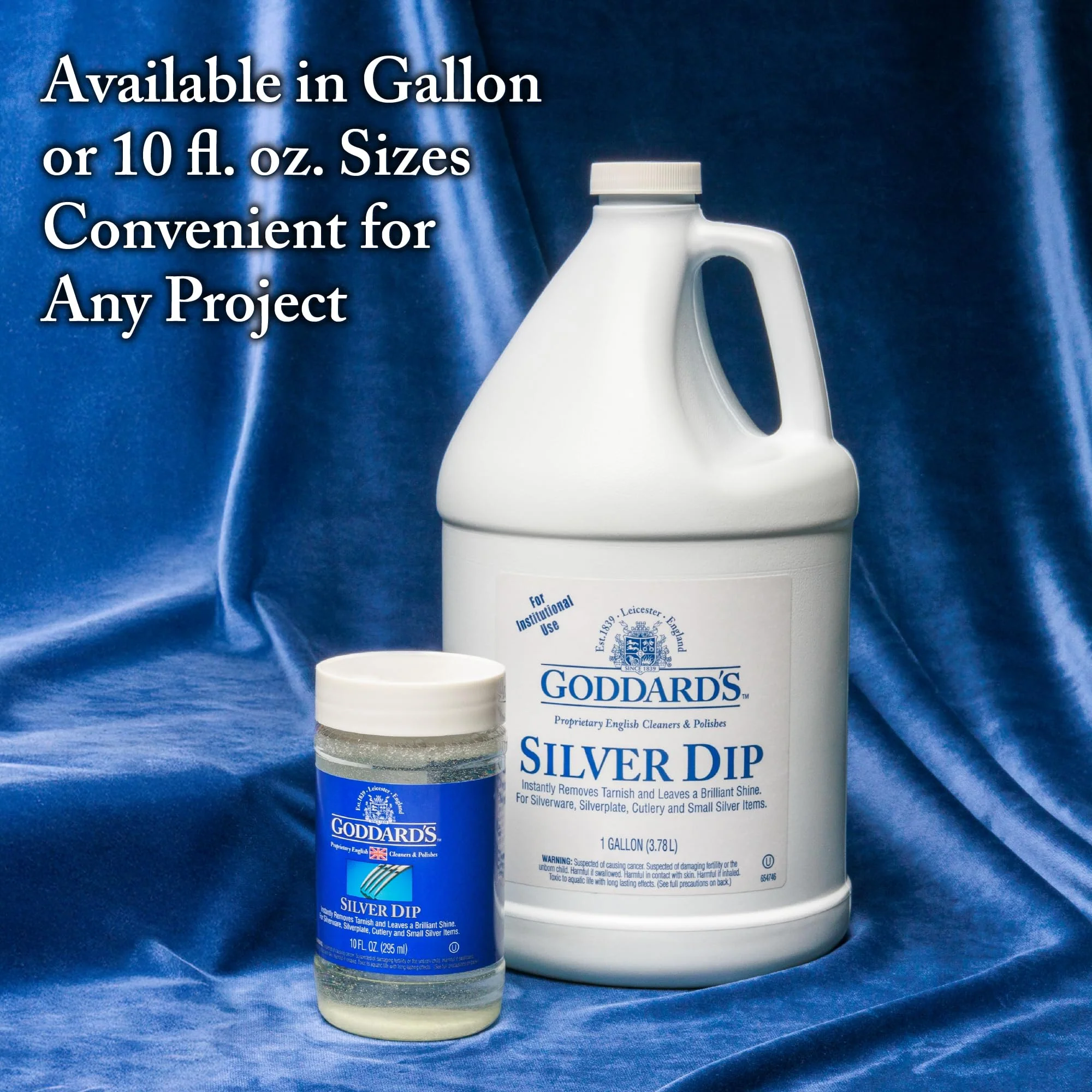 Goddard's Silver Cleaner Dip – Silver Jewelry Cleaner Solution for Hard-to-Reach Silverplate, Cutlery & Small Items – Professional Use Tarnish Remover – Silverware Cleaning Supplies (1 Gal) - Image 3