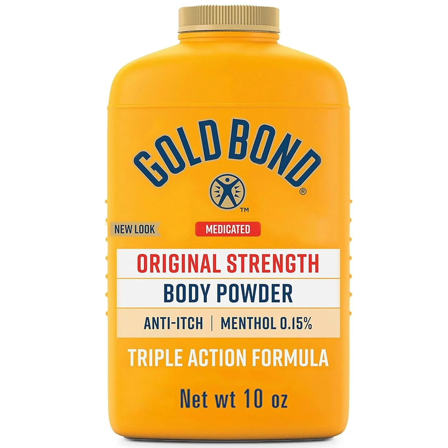 Gold Bond Medicated Body Powder Original Strength 10 oz. (3 Pack), Cooling, Absorbing, Itch Relief - Image 2