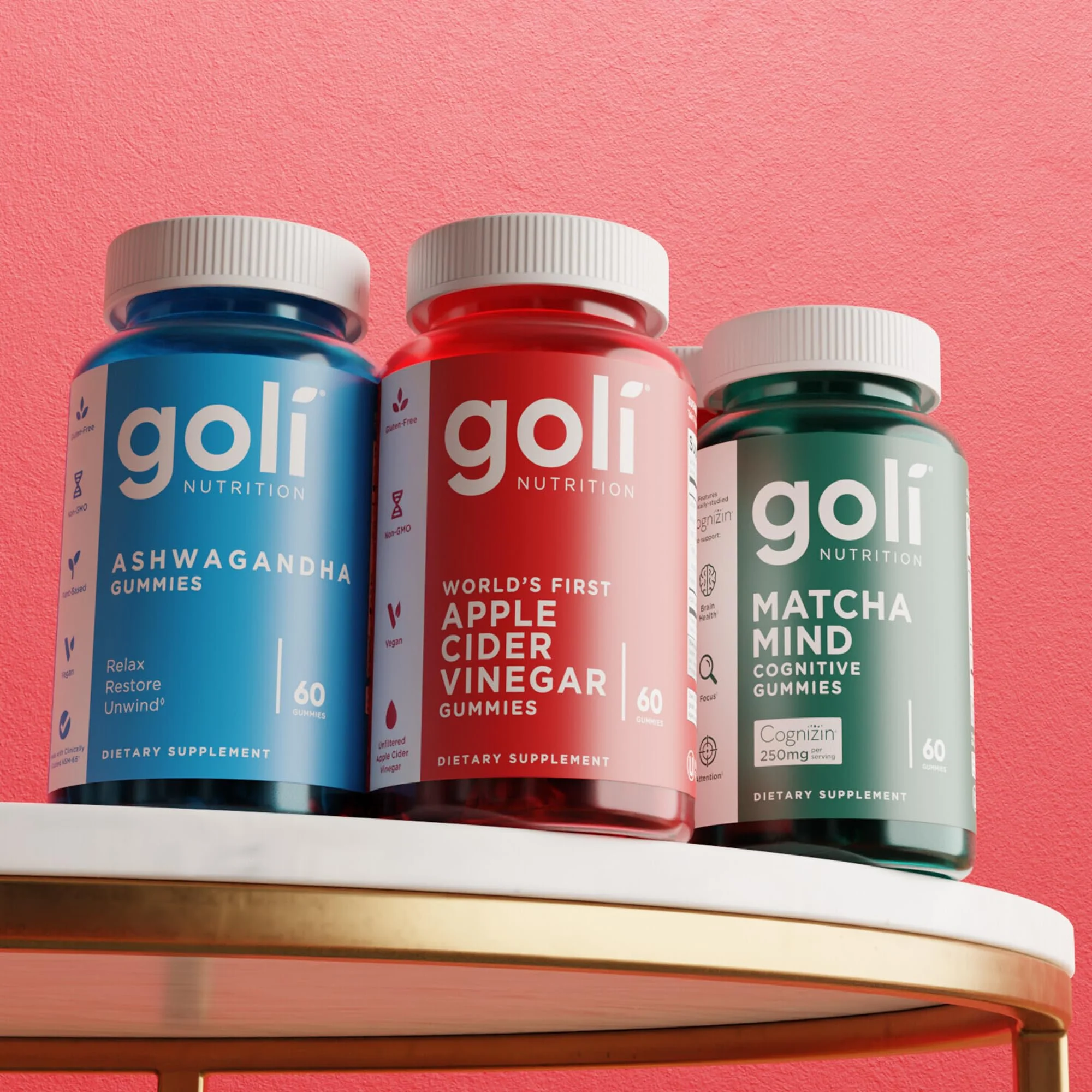 Goli Apple Cider Vinegar Gummies - Worlds First ACV Gummy with Vitamin B12, Beetroot & Pomegranate - Vegan, Non-GMO, Gluten-Free - Image 8