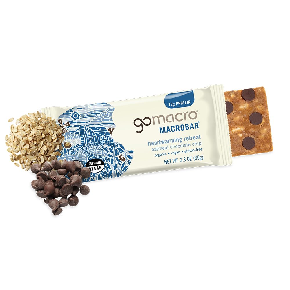 Gomacro, Nutrition Bar Oatmeal Chocolate Chip Organic 12 Count, 2.3 Ounce - Image 3
