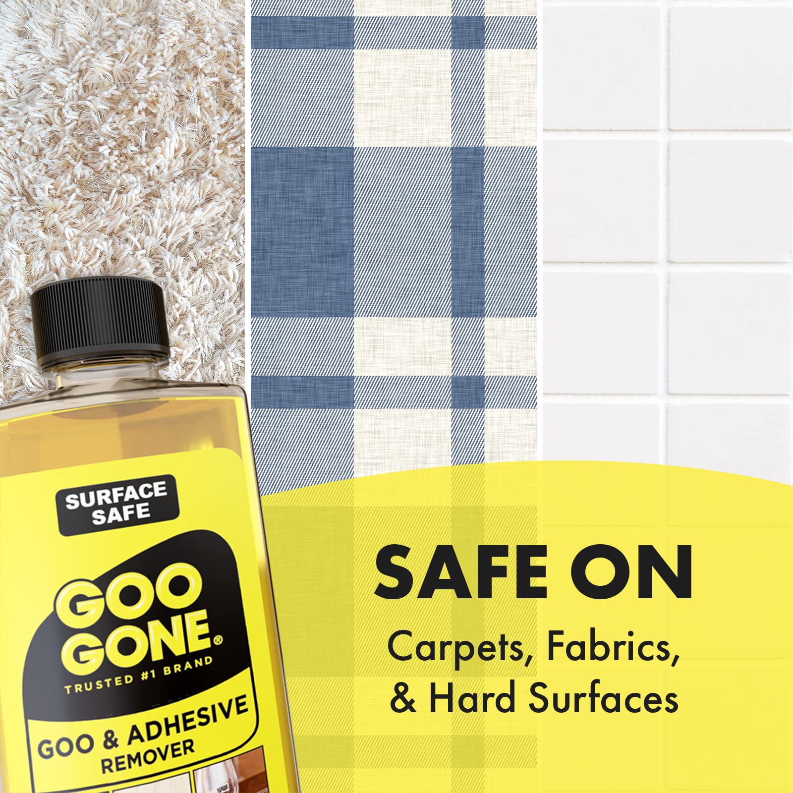 Goo Gone Adhesive Remover - 2 Pack - 8 Ounce - Surface Safe Adhesive Remover Safely Removes Stickers Labels Decals Residue Tape Chewing Gum Grease Tar Crayon Glue - Image 8
