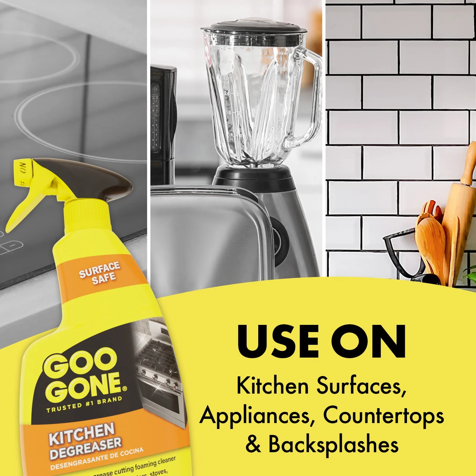 Goo Gone Foaming Kitchen Degreaser- Removes Baked-On Food, Grease, Splatter and Grime, 2 PACK 28 oz - Image 6