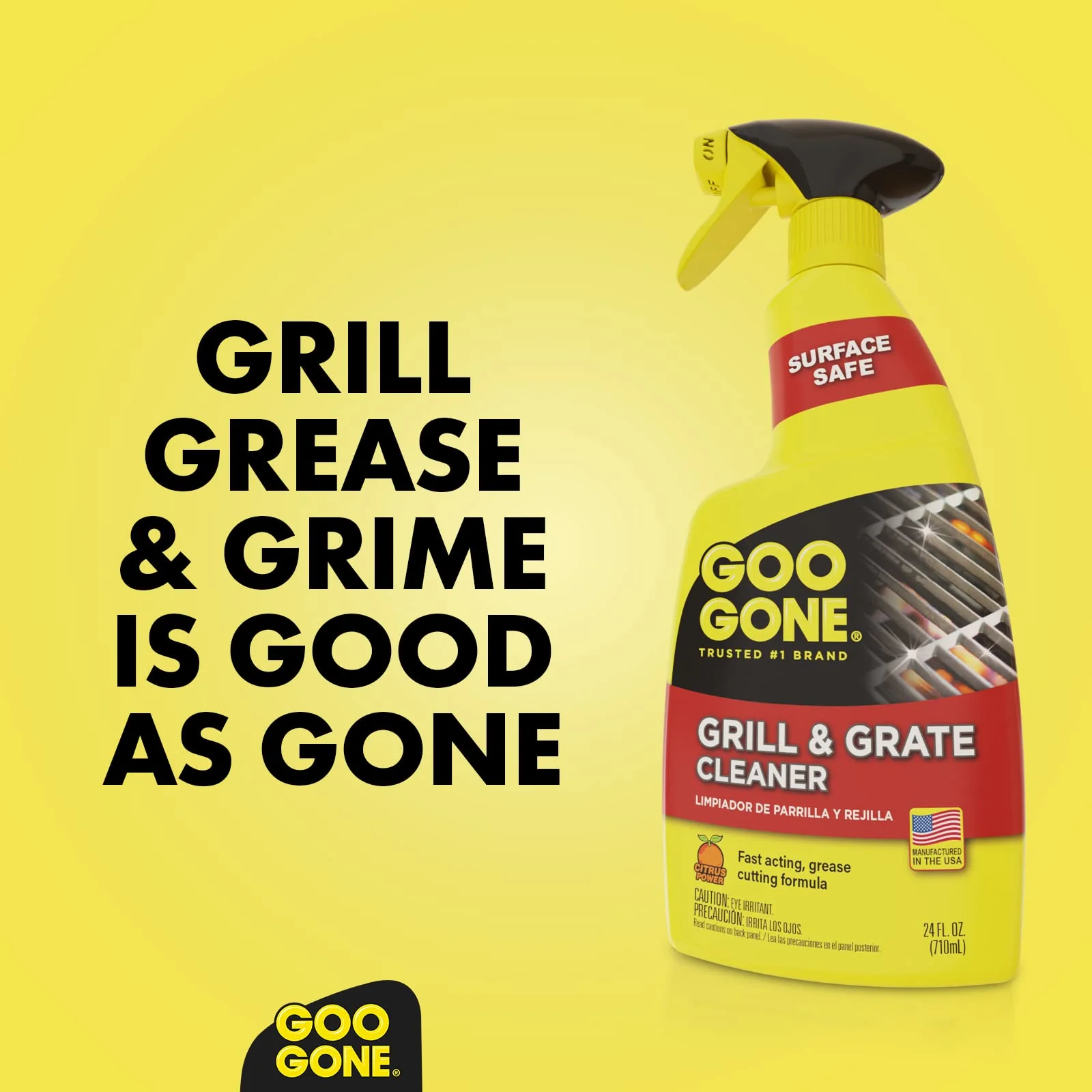 Goo Gone Grill and Grate Cleaner Spray (2 Pack) Cleans and Degreases BBQ Cooking Grates and Racks, Pellet and Electric Smokers- 24 Ounce - Image 2