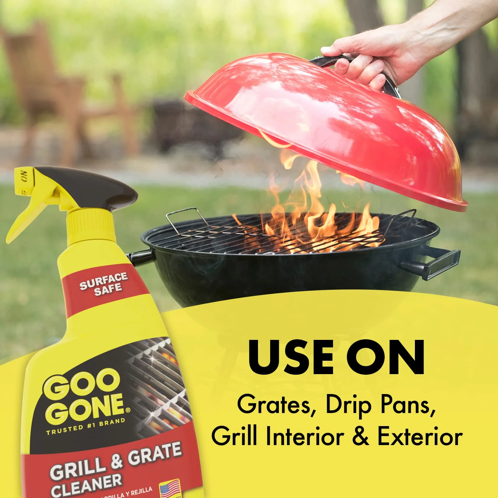 Goo Gone Grill and Grate Cleaner Spray (2 Pack) Cleans and Degreases BBQ Cooking Grates and Racks, Pellet and Electric Smokers- 24 Ounce - Image 6