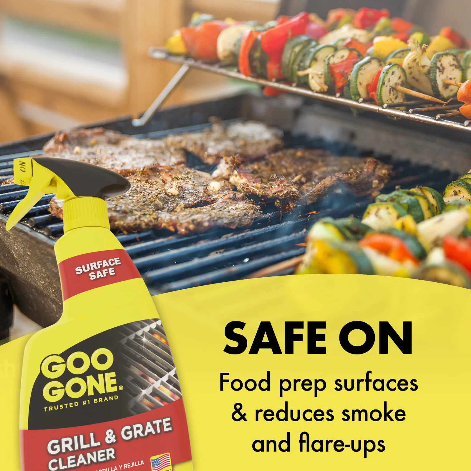 Goo Gone Grill and Grate Cleaner Spray (2 Pack) Cleans and Degreases BBQ Cooking Grates and Racks, Pellet and Electric Smokers- 24 Ounce - Image 8