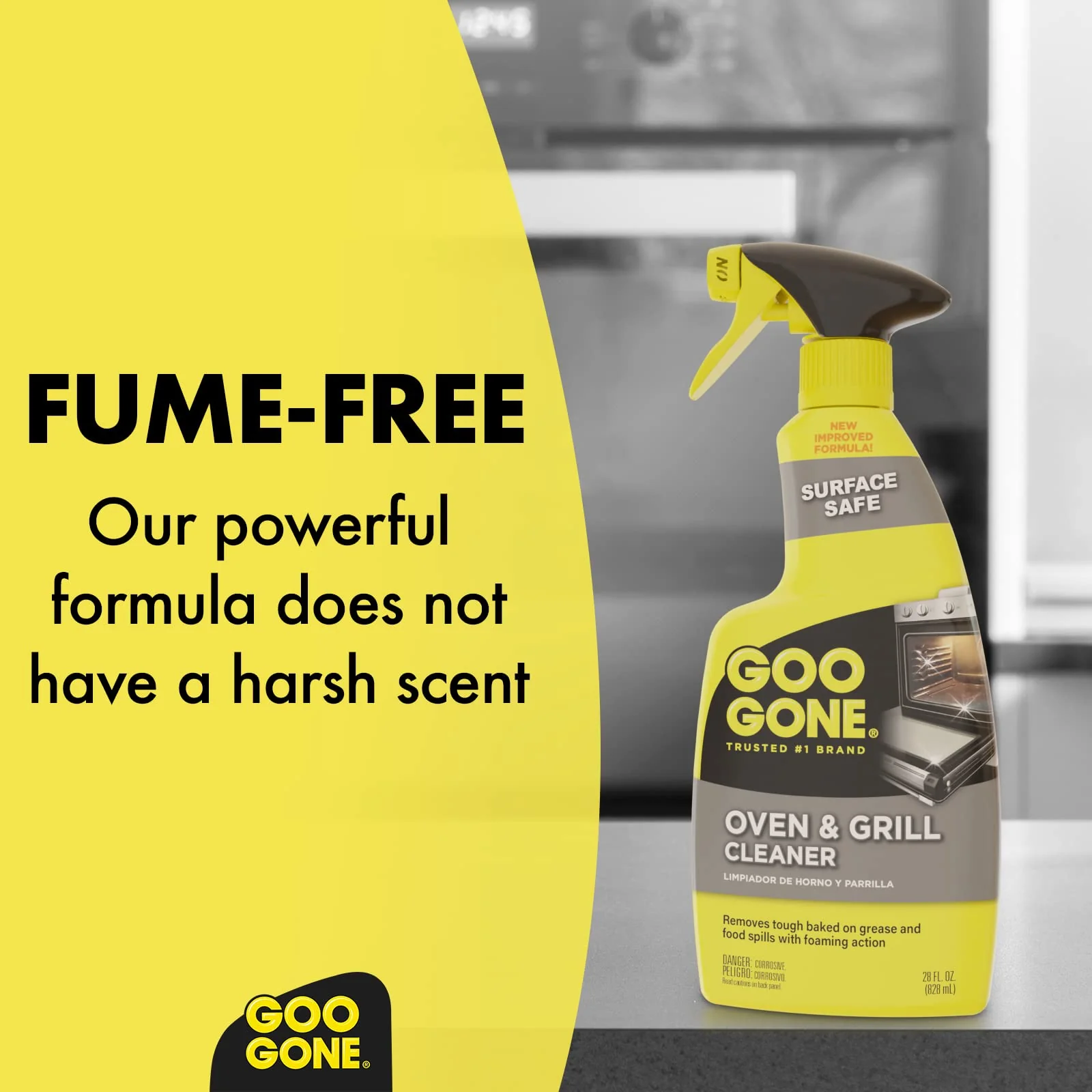 Goo Gone Oven and Grill Cleaner - 28 Ounce - Removes Tough Baked On Grease and Food Spills Surface Safe - Image 6