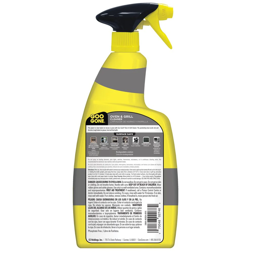 Goo Gone Oven and Grill Cleaner - 28 Ounce - Removes Tough Baked On Grease and Food Spills Surface Safe - Image 8