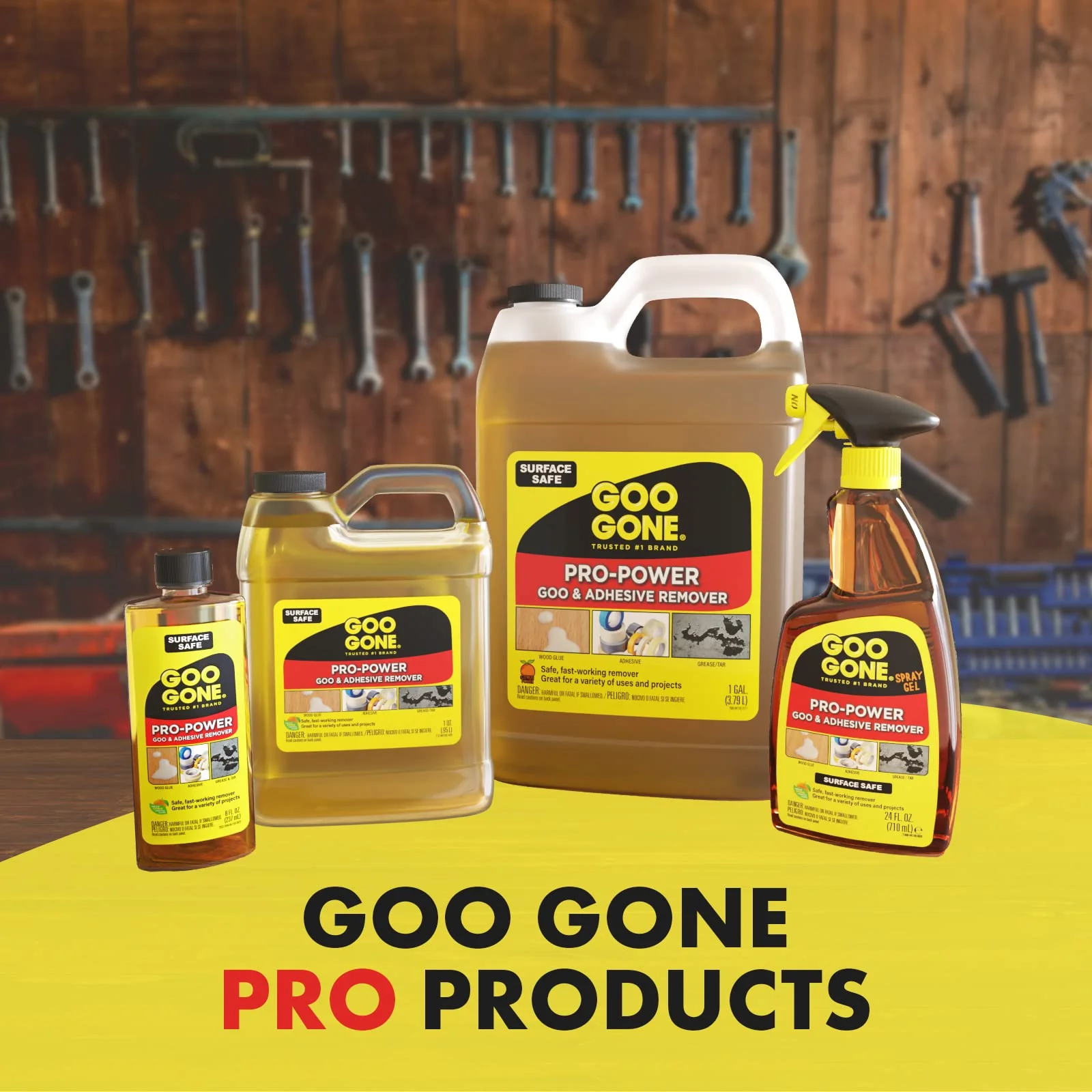 Goo Gone Pro-Power - 32 Ounce & Sticker Lifter - Professional Strength Adhesive Remover, Removes Stickers, Tape, Grease and More - Image 2