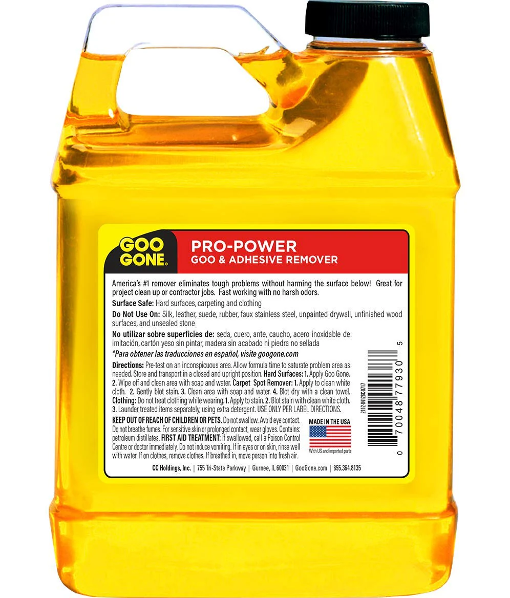Goo Gone Pro-Power - 32 Ounce & Sticker Lifter - Professional Strength Adhesive Remover, Removes Stickers, Tape, Grease and More - Image 9