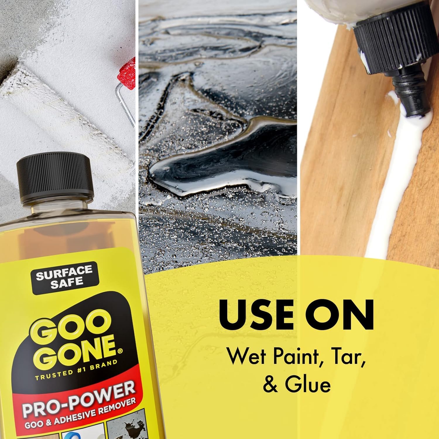 Goo Gone Spray Pro-Power Adhesive Remover with Scraper, Professional Strength, Easily Removes Wood Glue, Grease, Tar, Stickers, Goos, Wet Paint & Grime, Surface Safe, Fast Working, 16 Fl Oz - Image 5