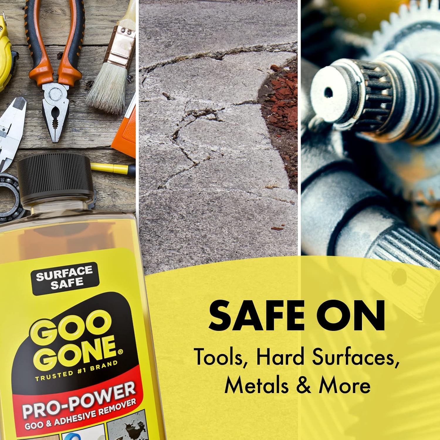 Goo Gone Spray Pro-Power Adhesive Remover with Scraper, Professional Strength, Easily Removes Wood Glue, Grease, Tar, Stickers, Goos, Wet Paint & Grime, Surface Safe, Fast Working, 16 Fl Oz - Image 6